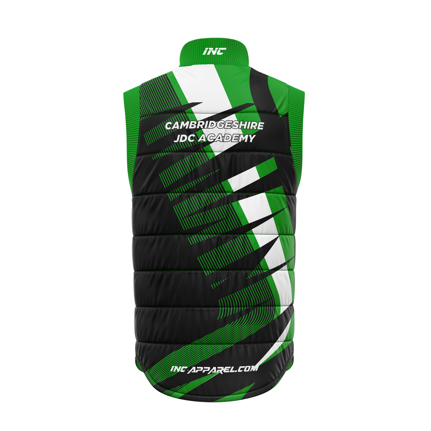 Cambridgeshire Darts Academy Gilet – Back View | INC-APPAREL