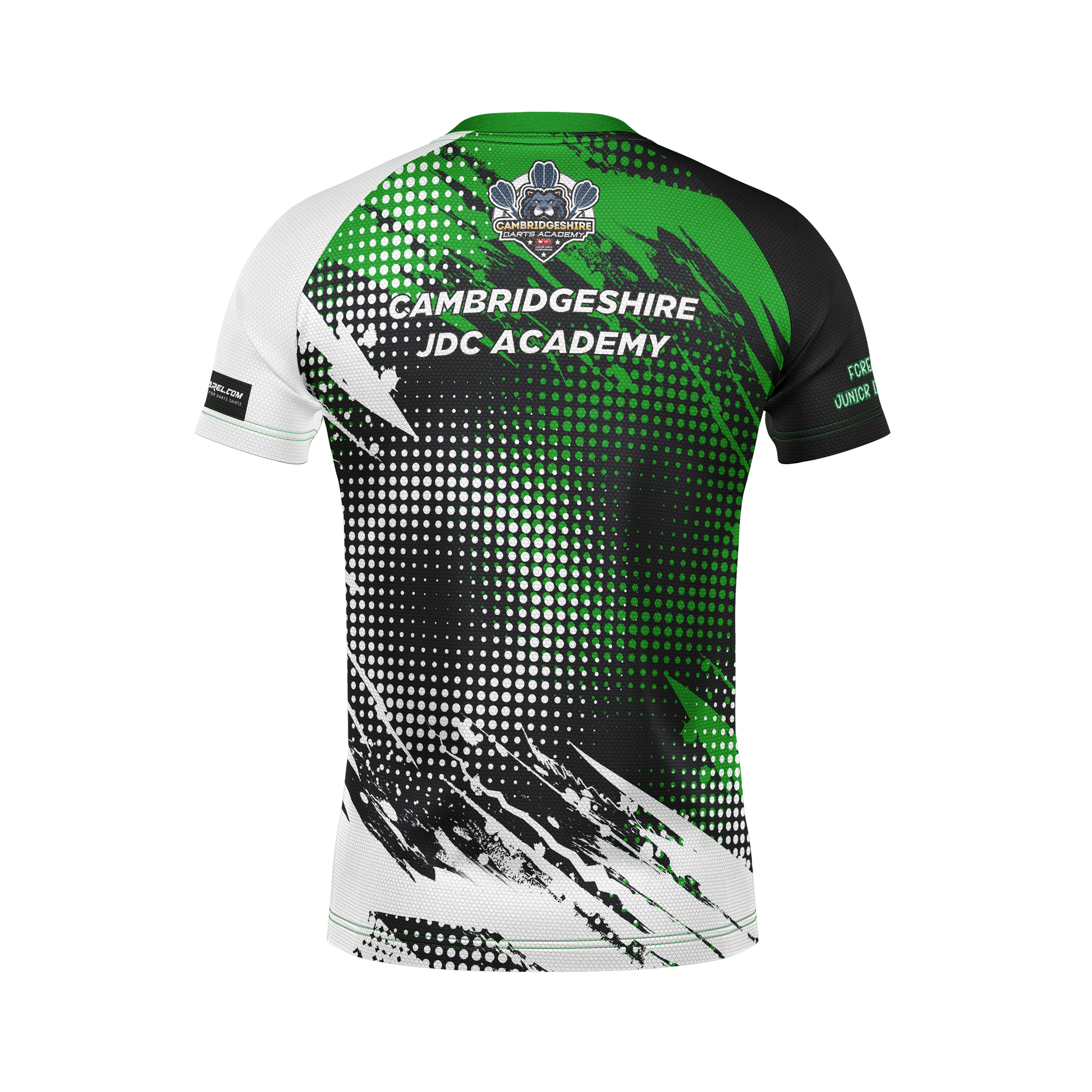 Cambridgeshire Darts Academy Training Tee – Back View | INC-APPAREL