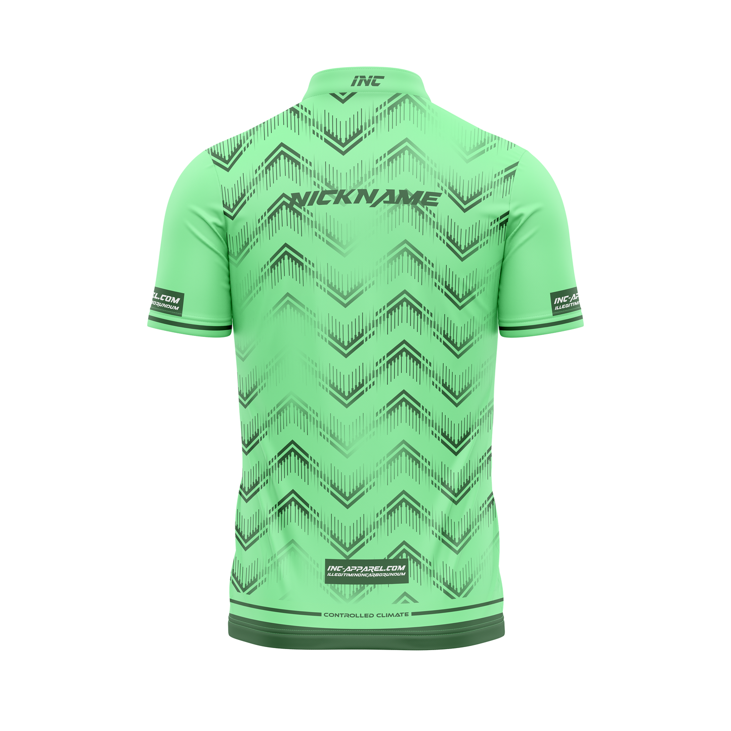 Candor Armis XPRO Collar Custom Pool Shirt – Back View | INC-APPAREL