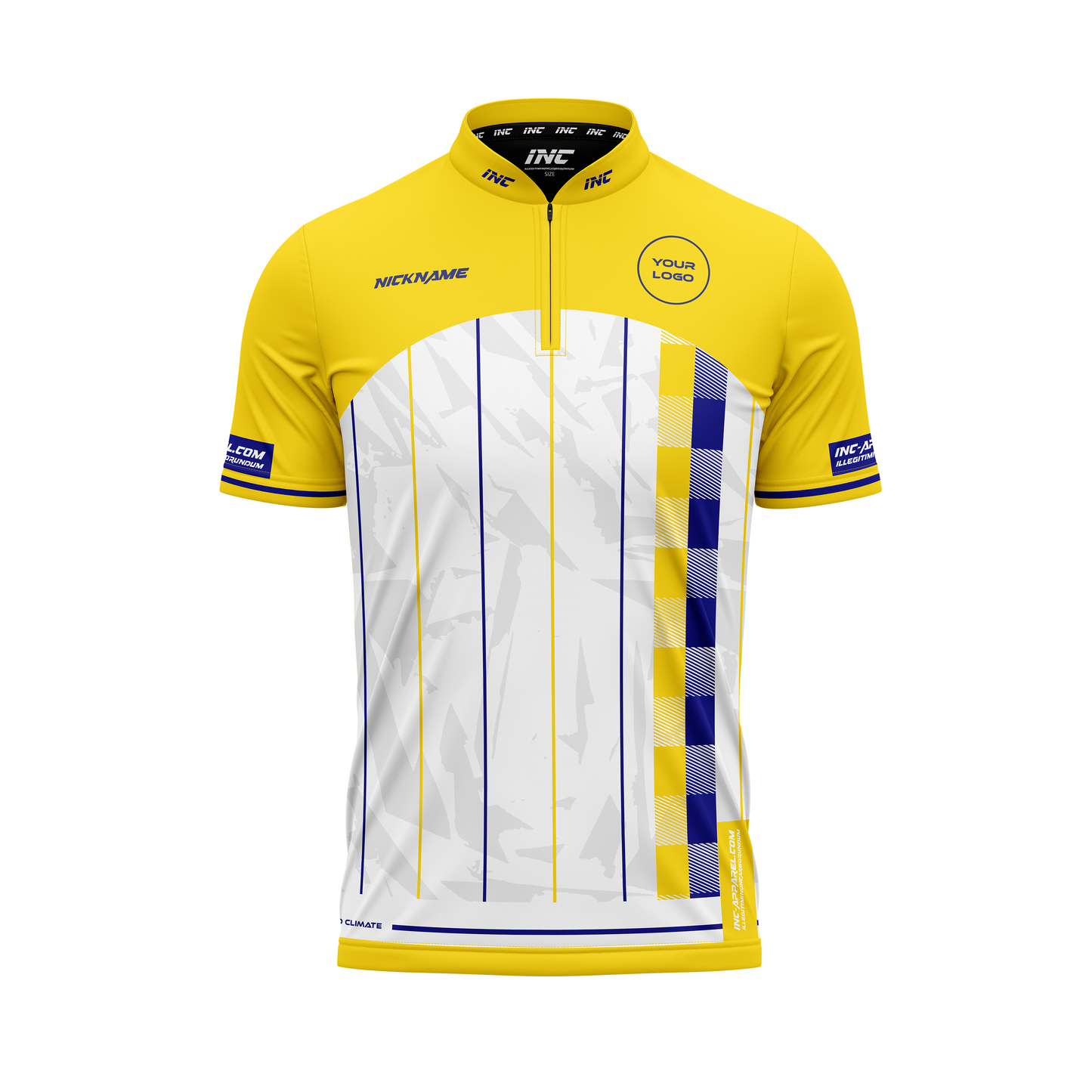 Claritas Letalis XPRO Collar Custom Pool Shirt for Teams – Front View | INC-APPAREL