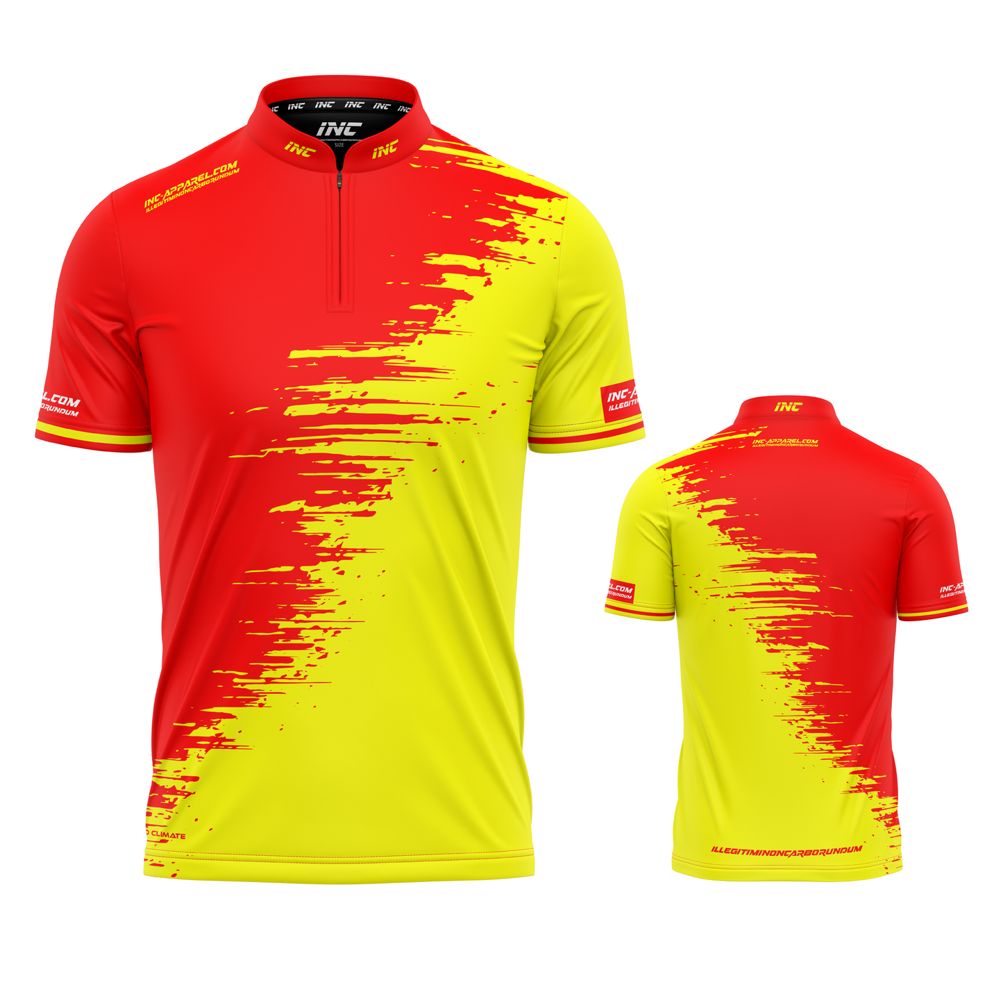 Duplex Red and Yellow Darts and Pool Shirt by INC-APPAREL