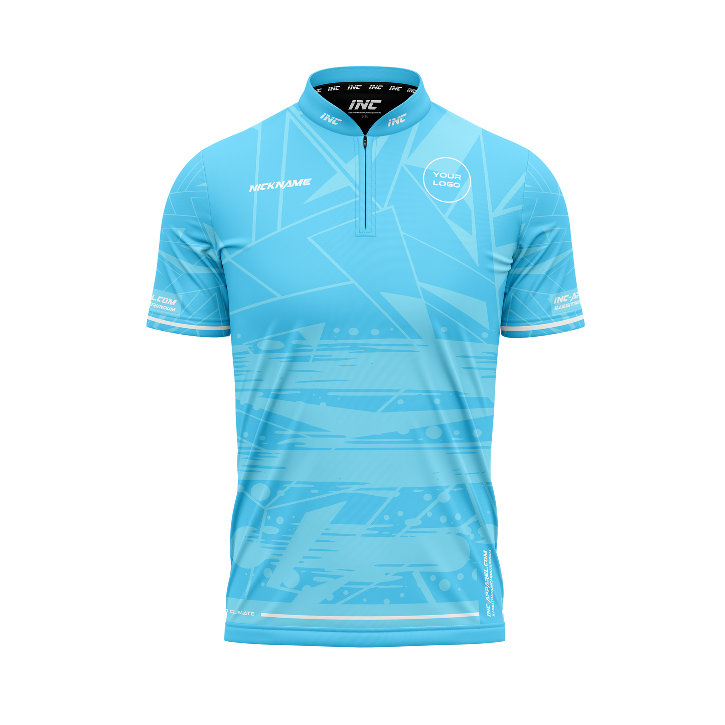 Fatalis Gratia XPRO Collar Custom Pool Shirt – Front View | INC-APPAREL