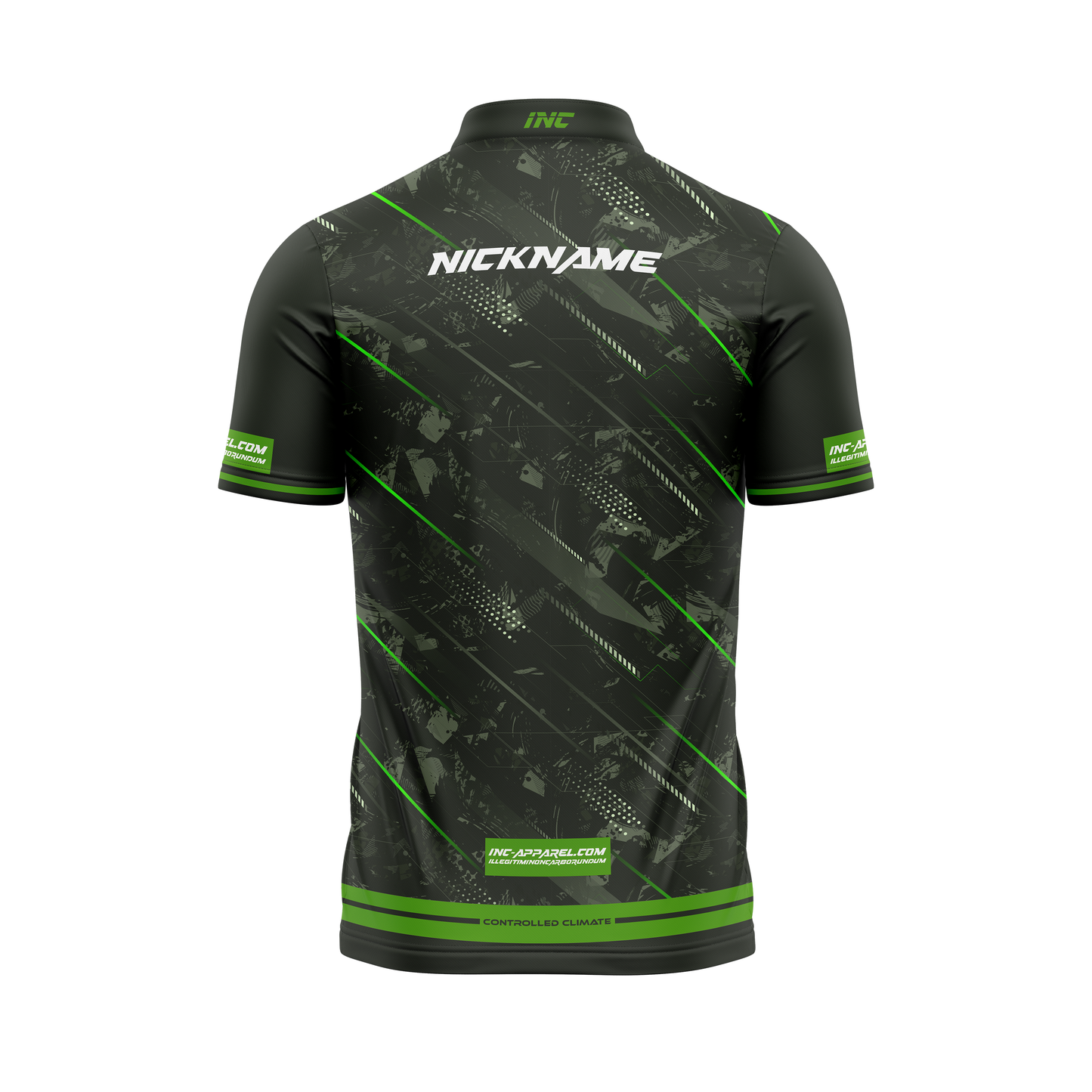 Fatum Manus XPRO Collar Custom Pool Shirt – Back View | INC-APPAREL