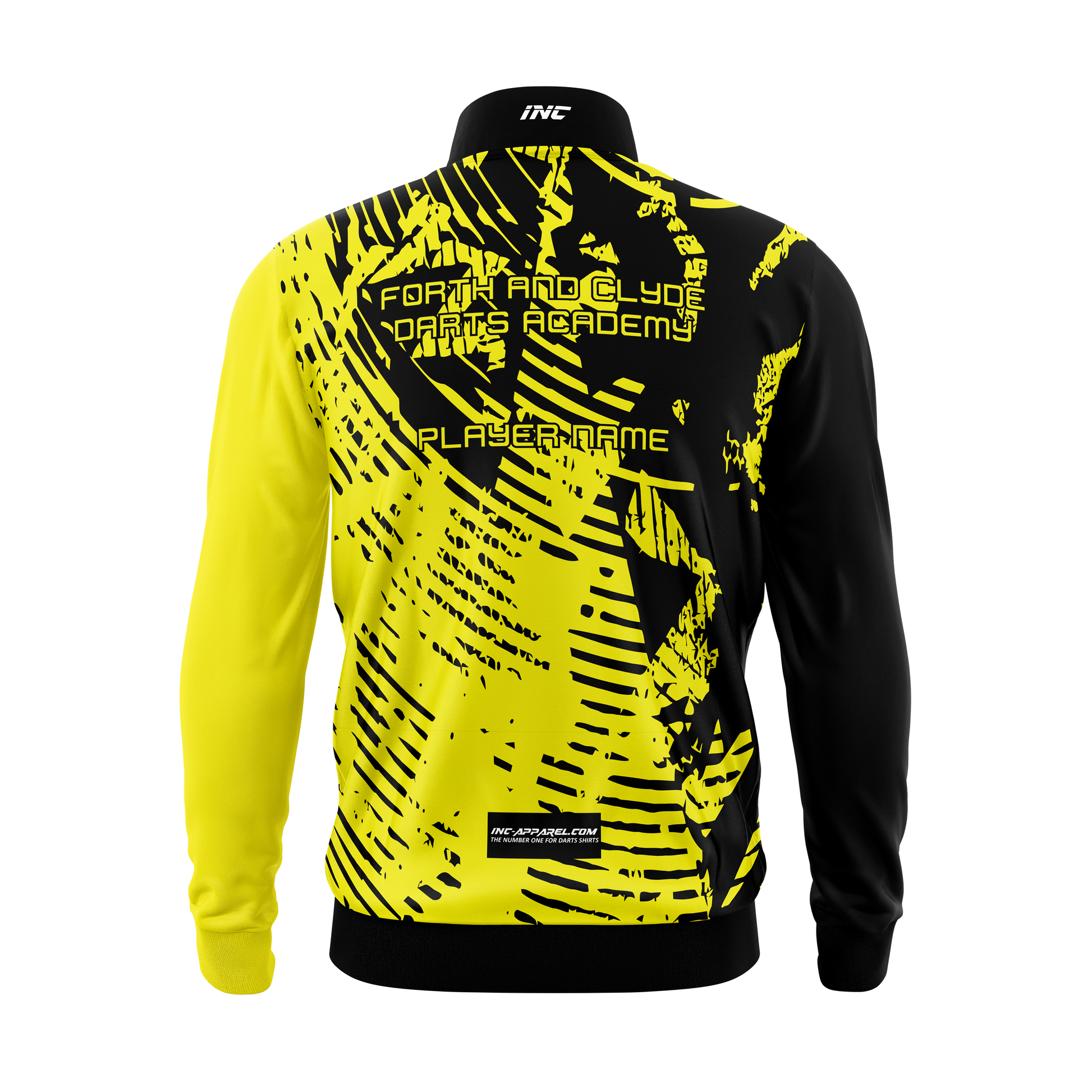 Forth and Clyde Darts Academy Tournament Jacket – Back View | INC-APPAREL