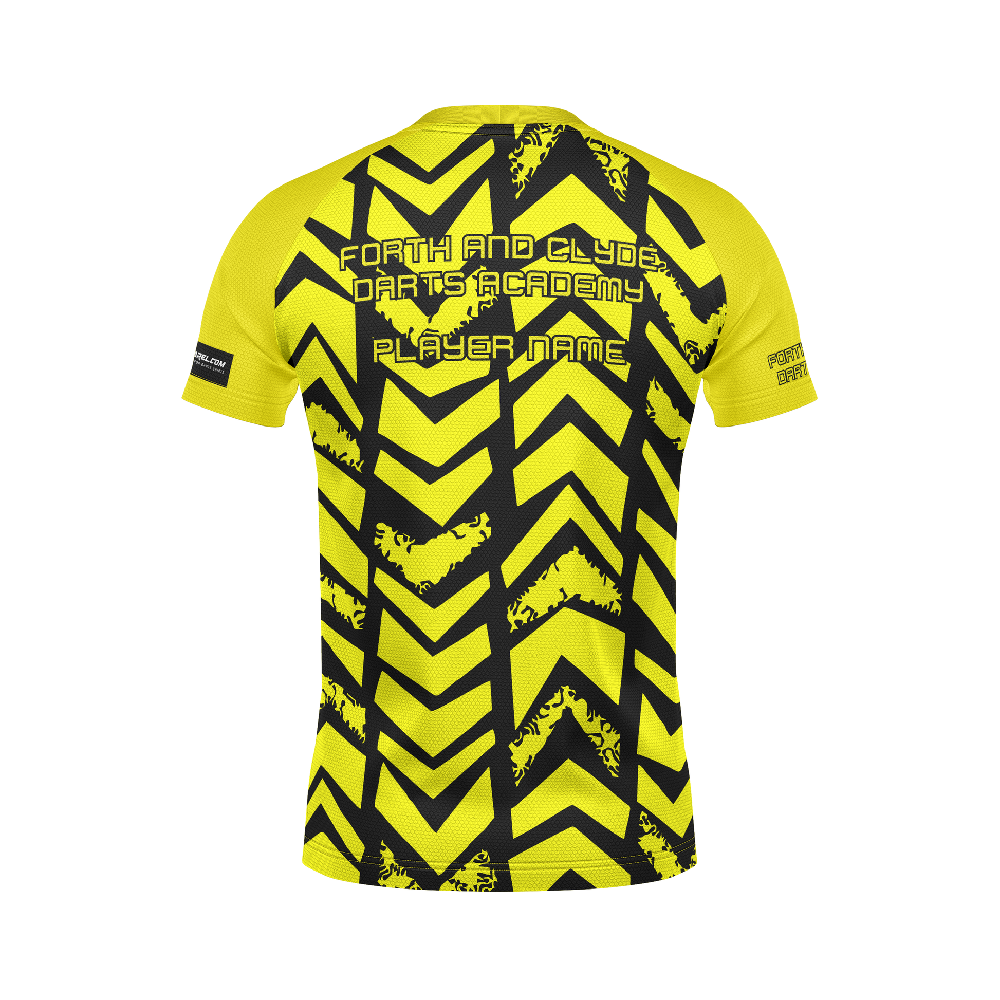Forth and Clyde Darts Academy Training Tee – Back View | INC-APPAREL