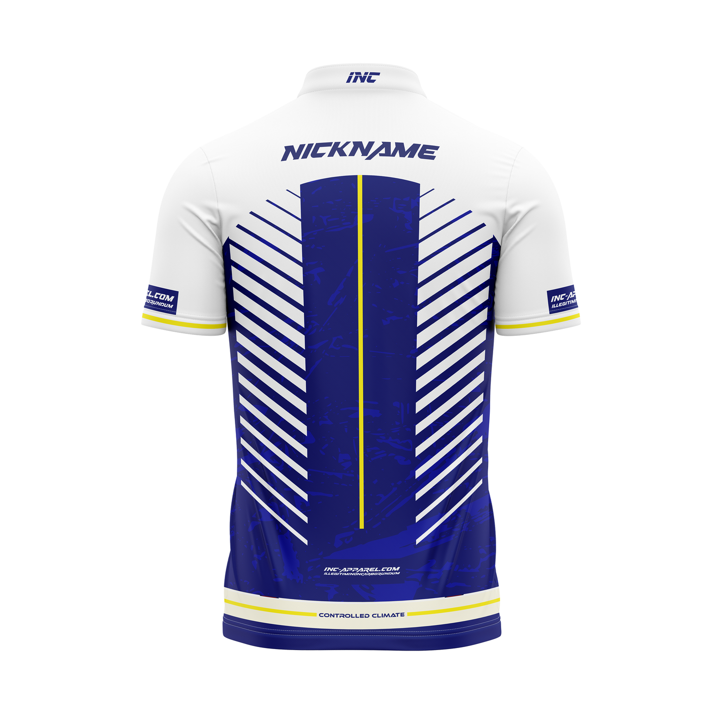 Glacialis Lumen XPRO Collar Custom Pool Shirt – Back View | INC-APPAREL
