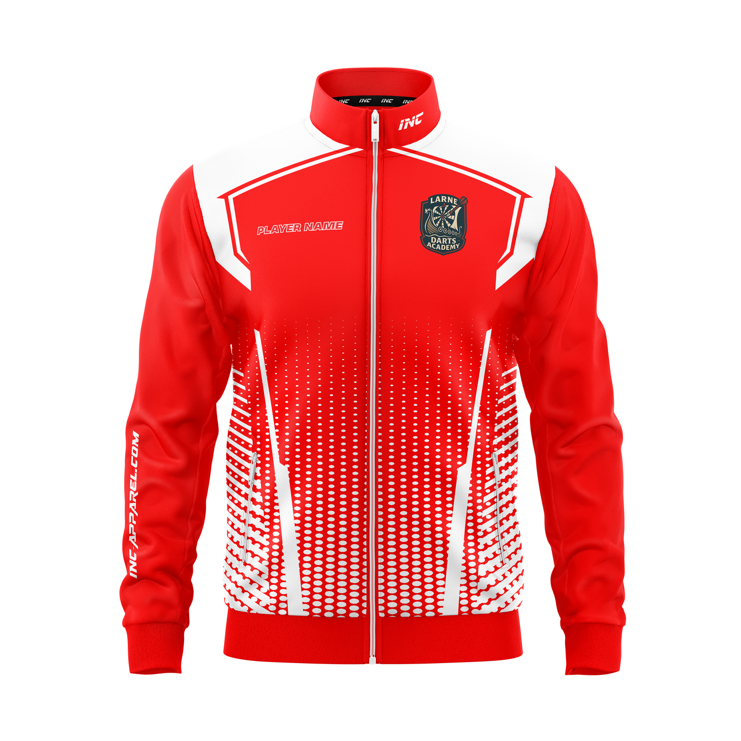 Larne Darts Academy Tournament Jacket – Front View | INC-APPAREL