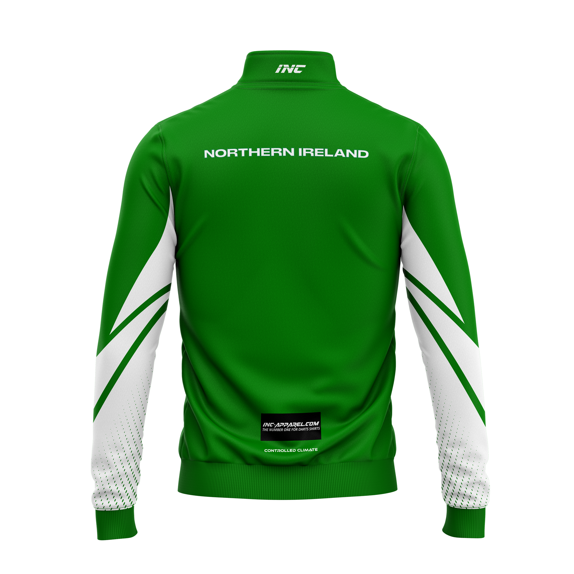 Northern Ireland Junior Darts Corporation Quarter Zip Midlayer – Back View | INC-APPAREL