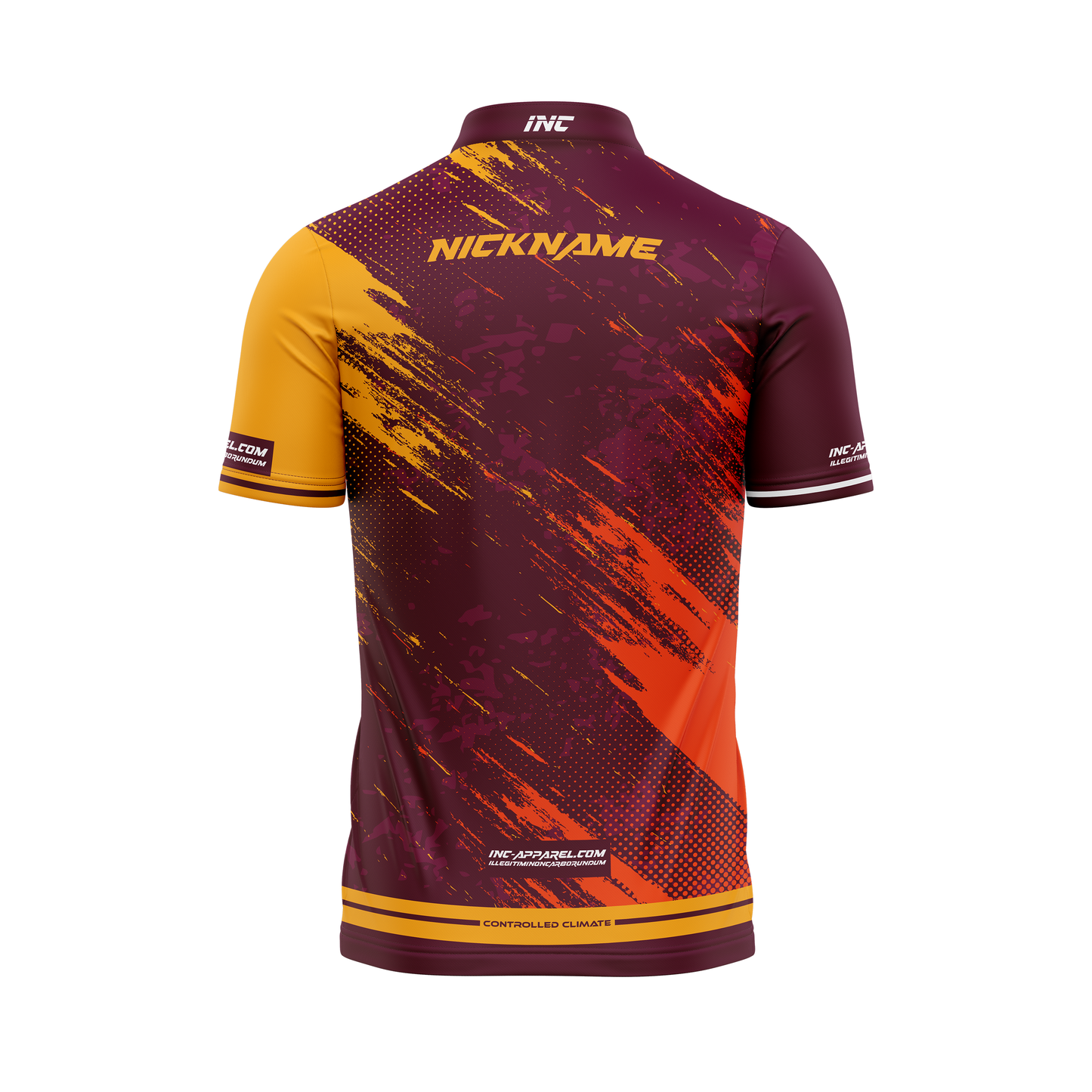 Regina Tactica XPRO Collar Custom Pool Shirt – Back View | INC-APPAREL