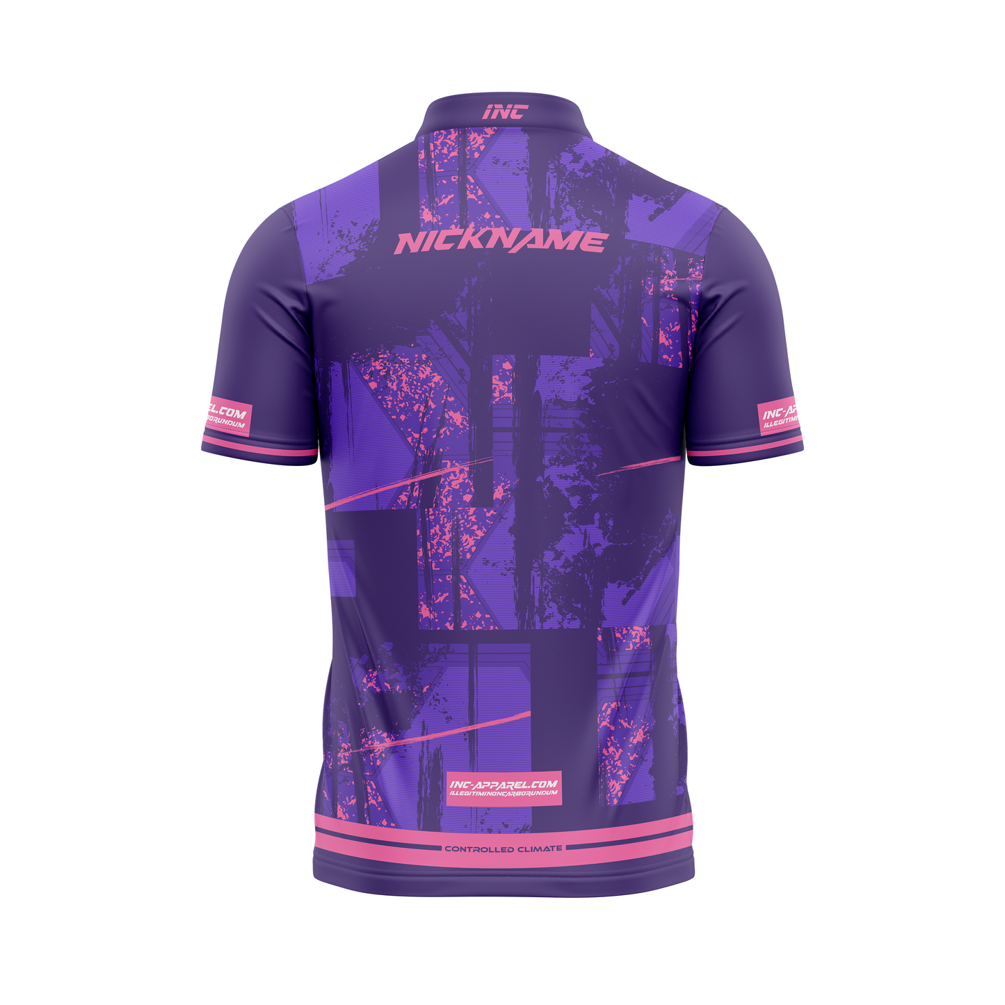 Virtus Rosea XPRO Collar Custom Pool Shirt – Back View | INC-APPAREL