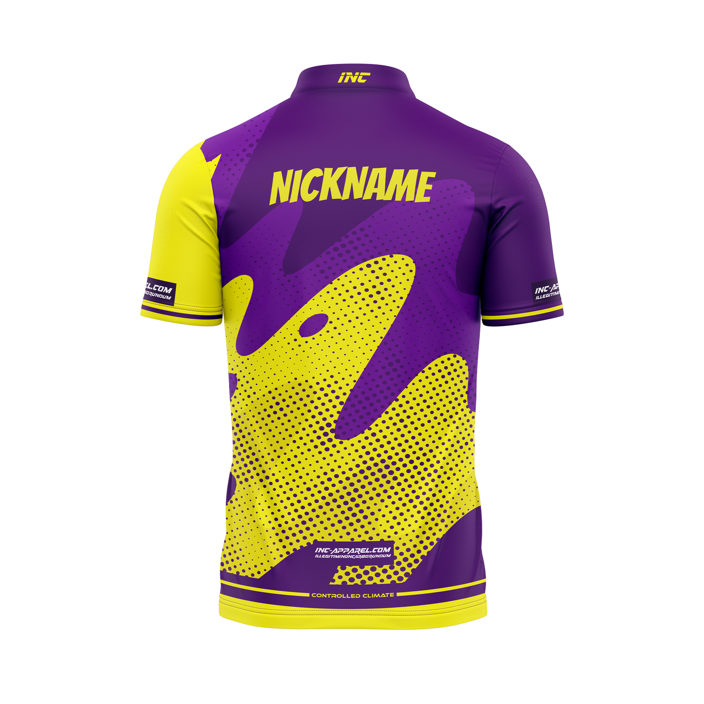Wackys Pool Series XPRO Collar Custom Pool Shirt – Back View | INC-APPAREL