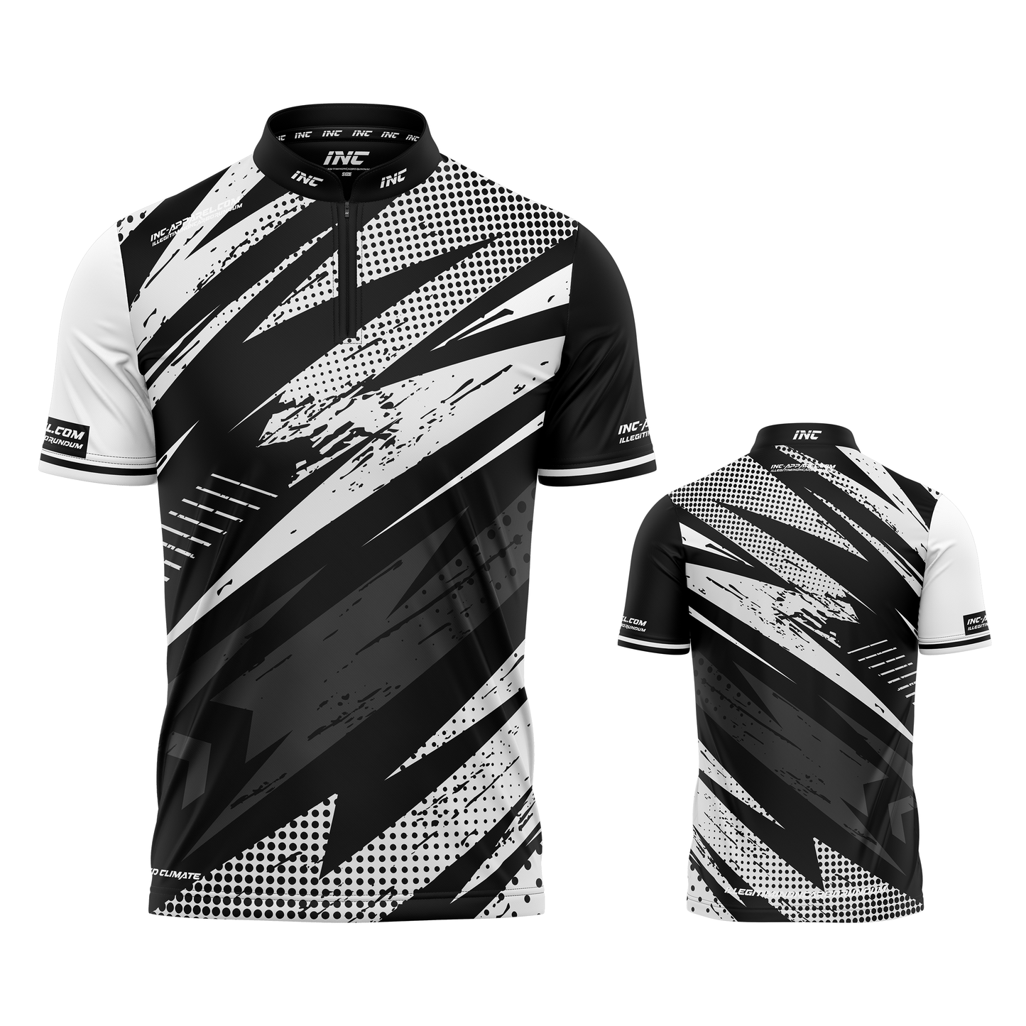 Acies White Darts and Pool Shirt by INC-APPAREL – lightweight breathable performance darts shirt
