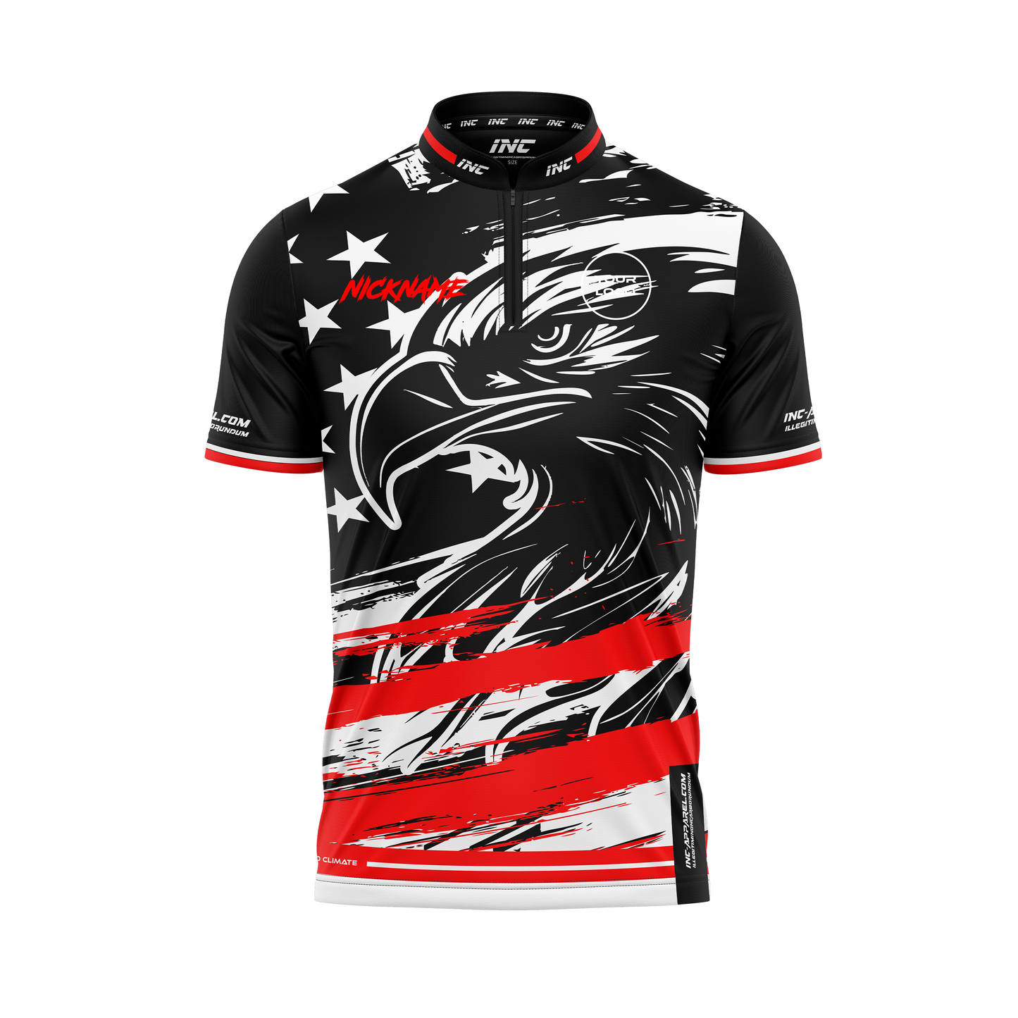 Front view of the Alpha Aquila Pro1 Darts Shirt From INC-APPAREL