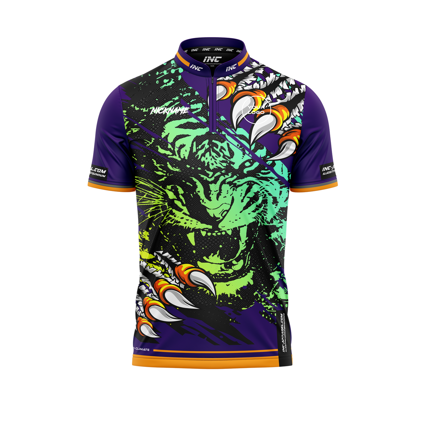 Front view of the Alpha Tigridis Pro1 Darts Shirt INC-APPAREL