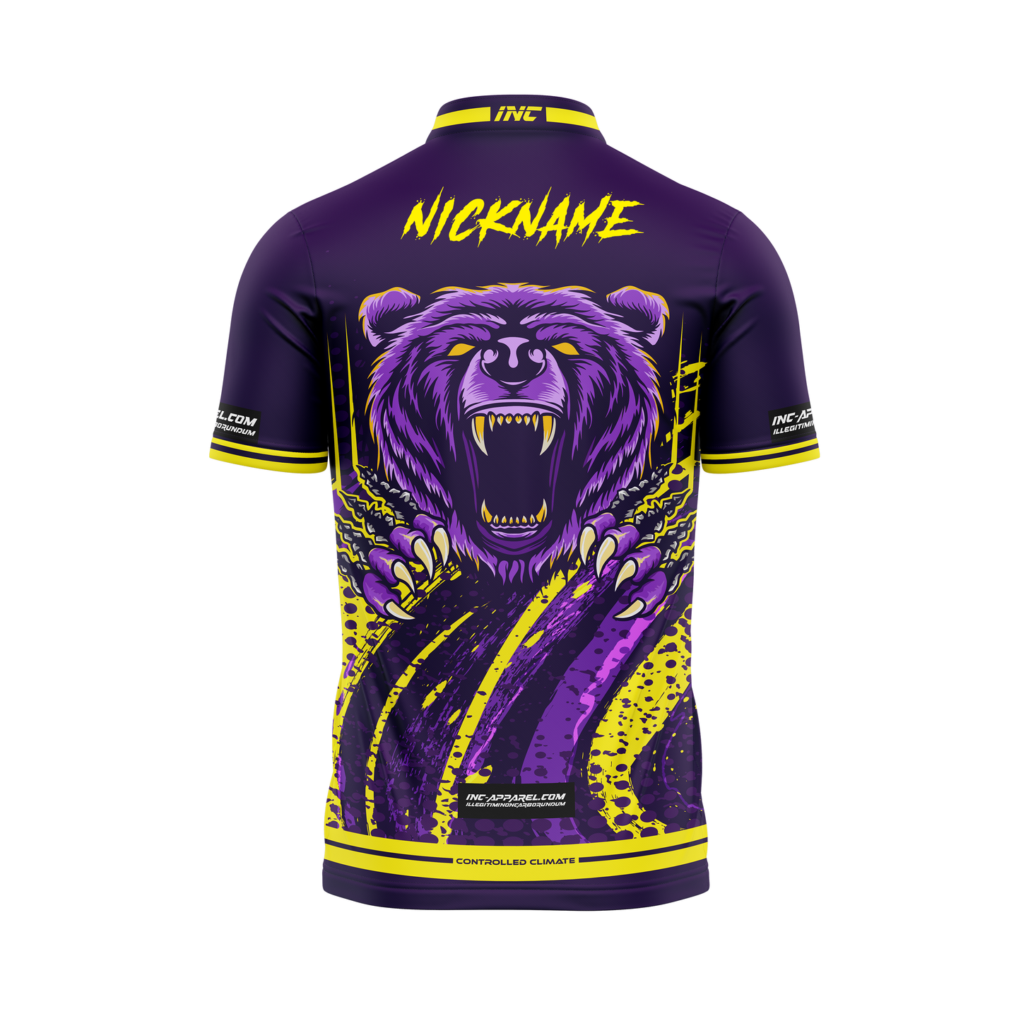 Back view of the Alpha Ursus Pro1 Darts Shirt From INC-APPAREL