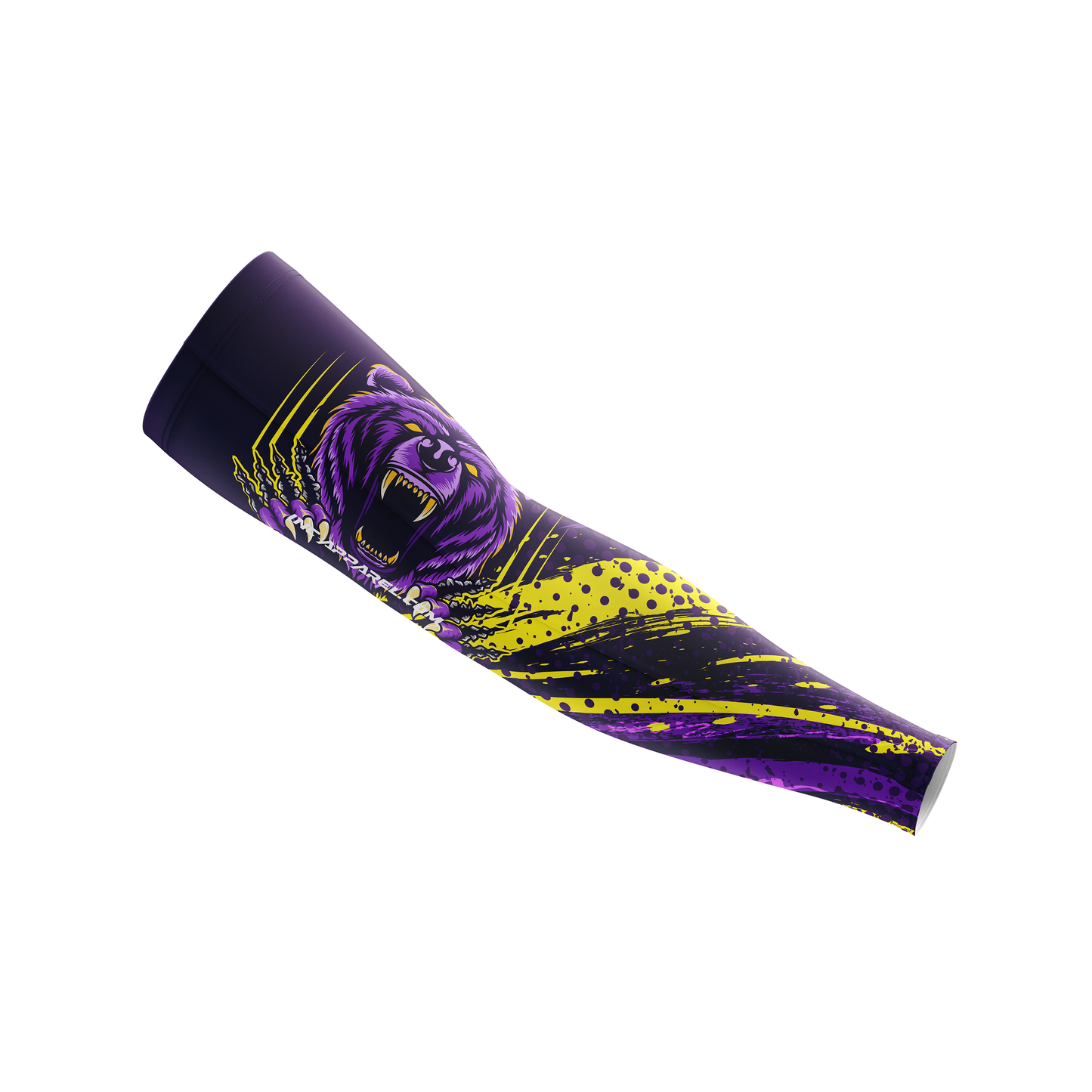 Alpha Ursus purple and yellow compression sleeve from INC-APPAREL