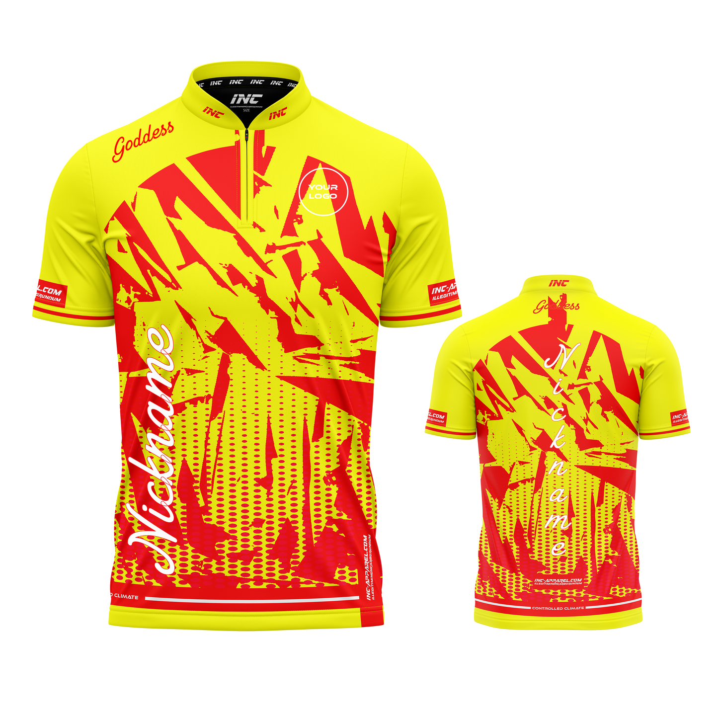 Bellona flavus yellow and red darts shirt from INC-APPAREL