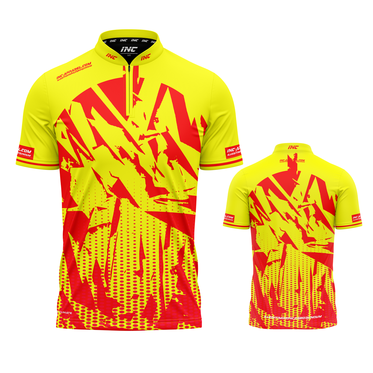 Bellona flavus yellow and red darts shirt from INC-APPAREL