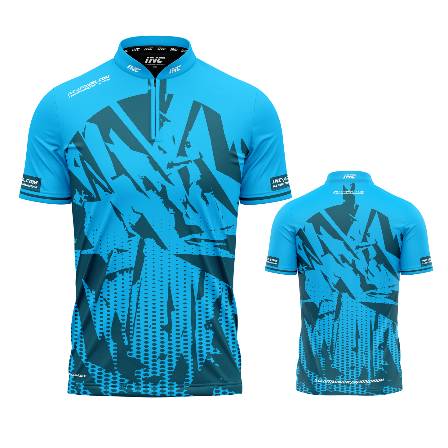 Bellona viridi-caeruleus teal darts shirt from INC-APPAREL