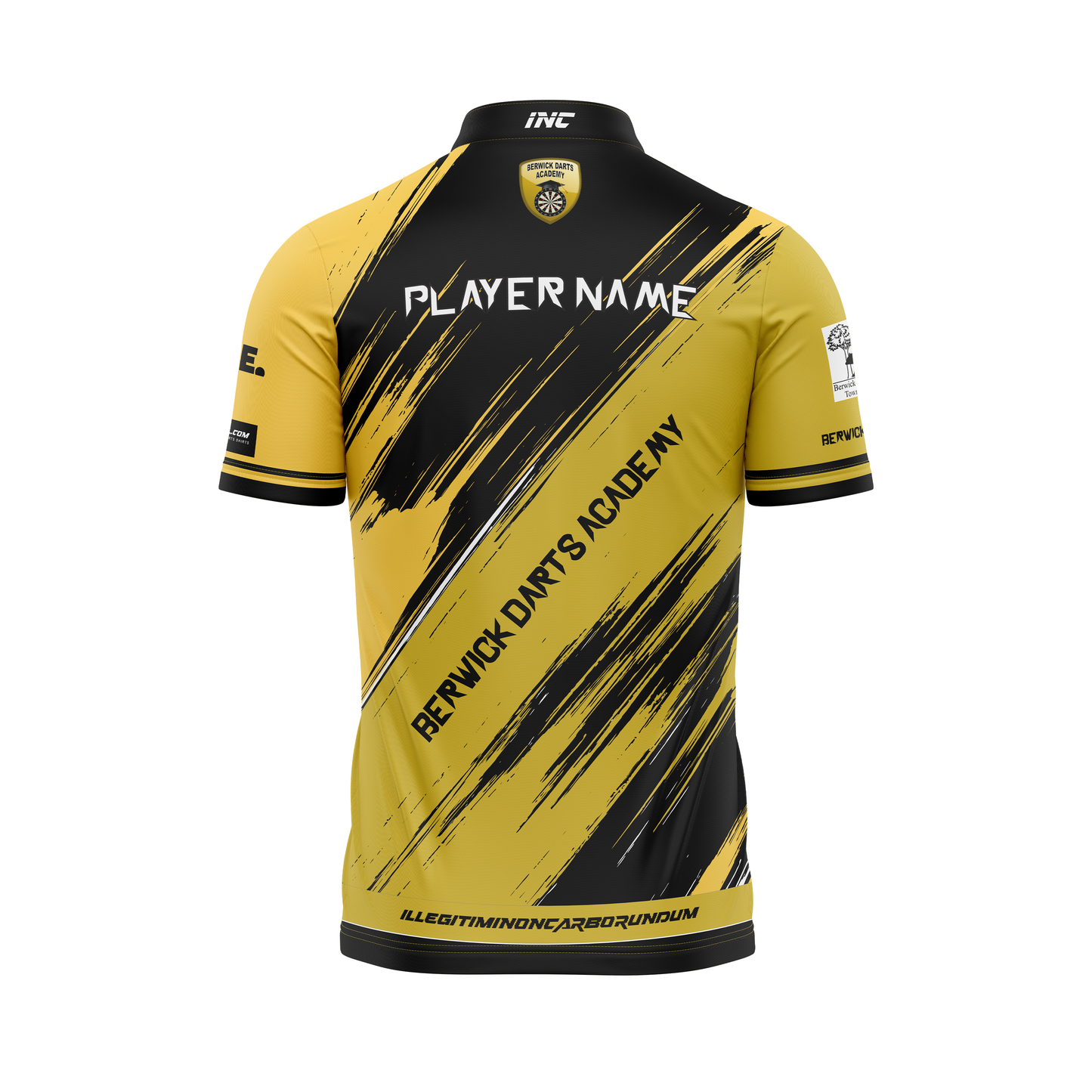 Berwick Darts Academy Shirt – Back View | INC-APPAREL
