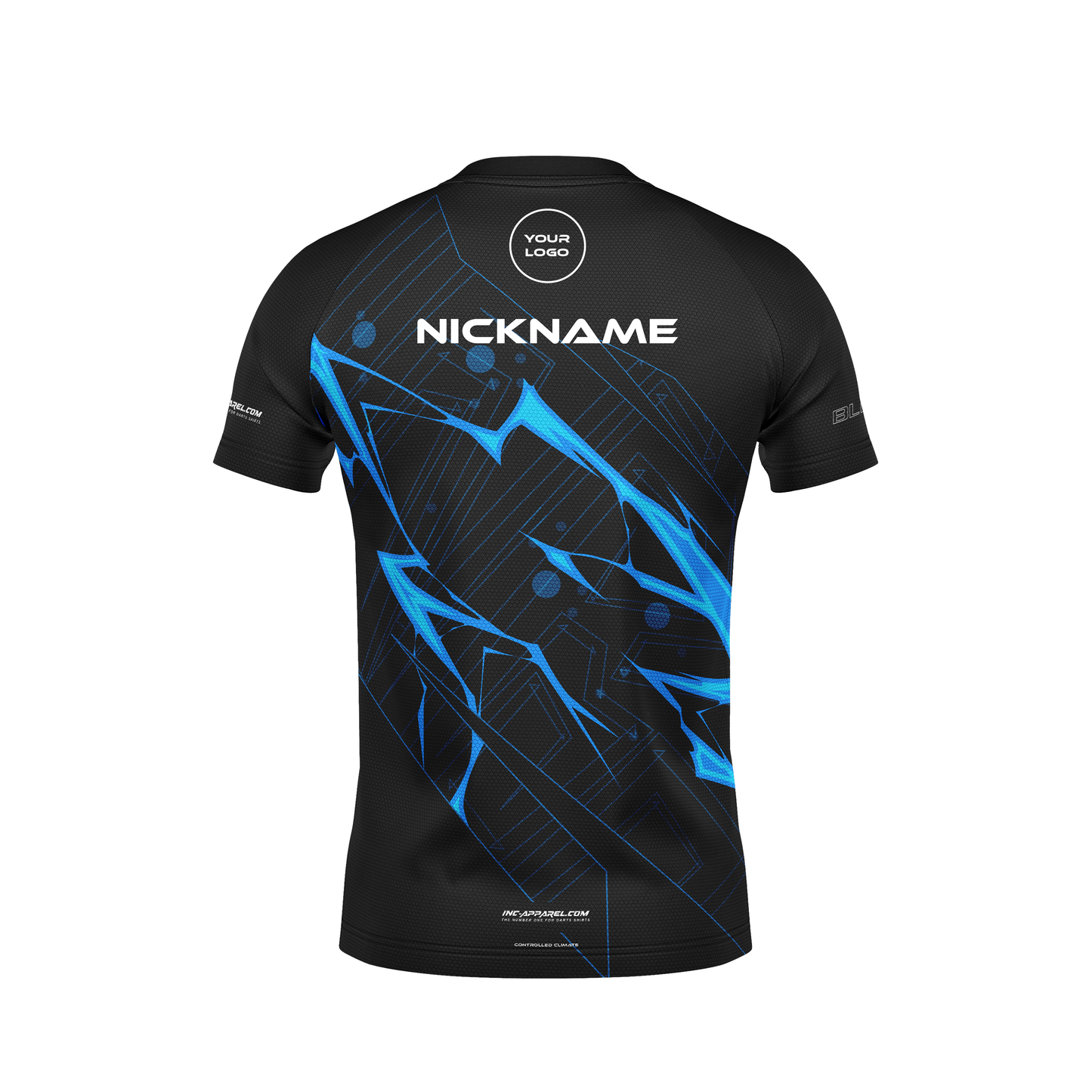 Blade Tempestas Darts Training Tee – Back View | INC-APPAREL
