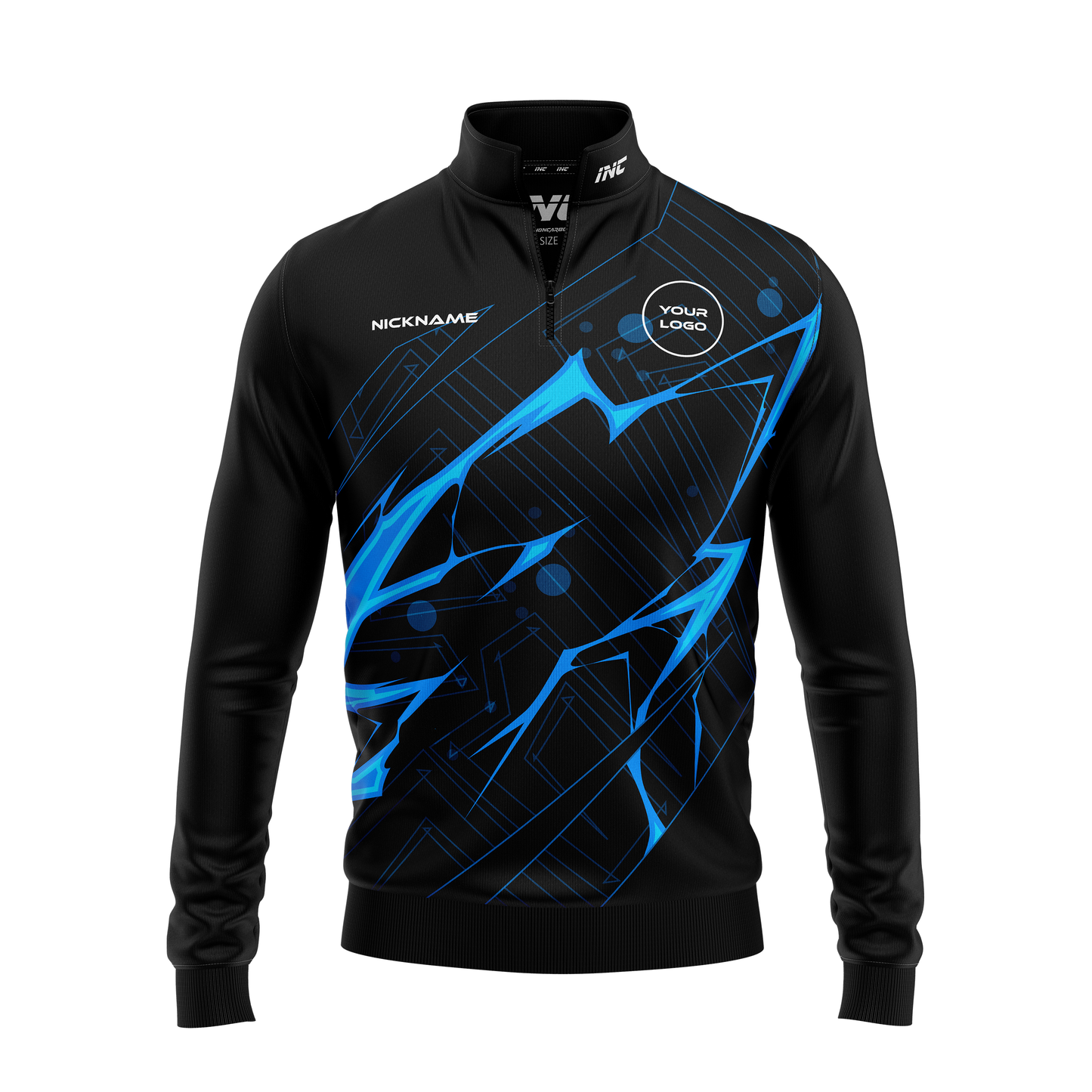 Blade Tempestas Darts Quarter Zip Midlayer – Front View | INC-APPAREL
