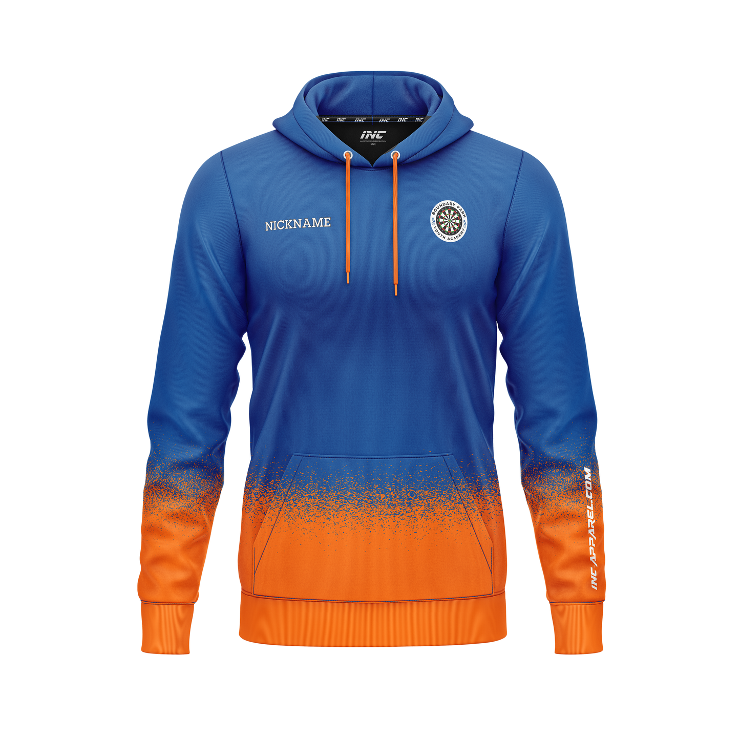 Boundary Park Youth Darts Academy Hoodie – Front View | INC-APPAREL