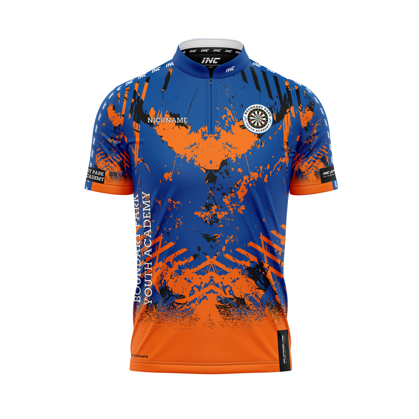 Boundary Park Youth Darts Academy Shirt – Front View | INC-APPAREL
