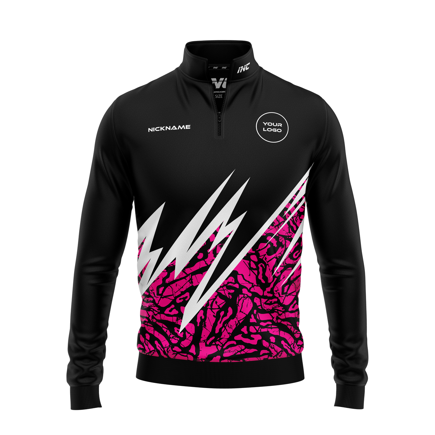 Chronic Fluctus Quarter Zip Darts Midlayer – Front View | INC-APPAREL