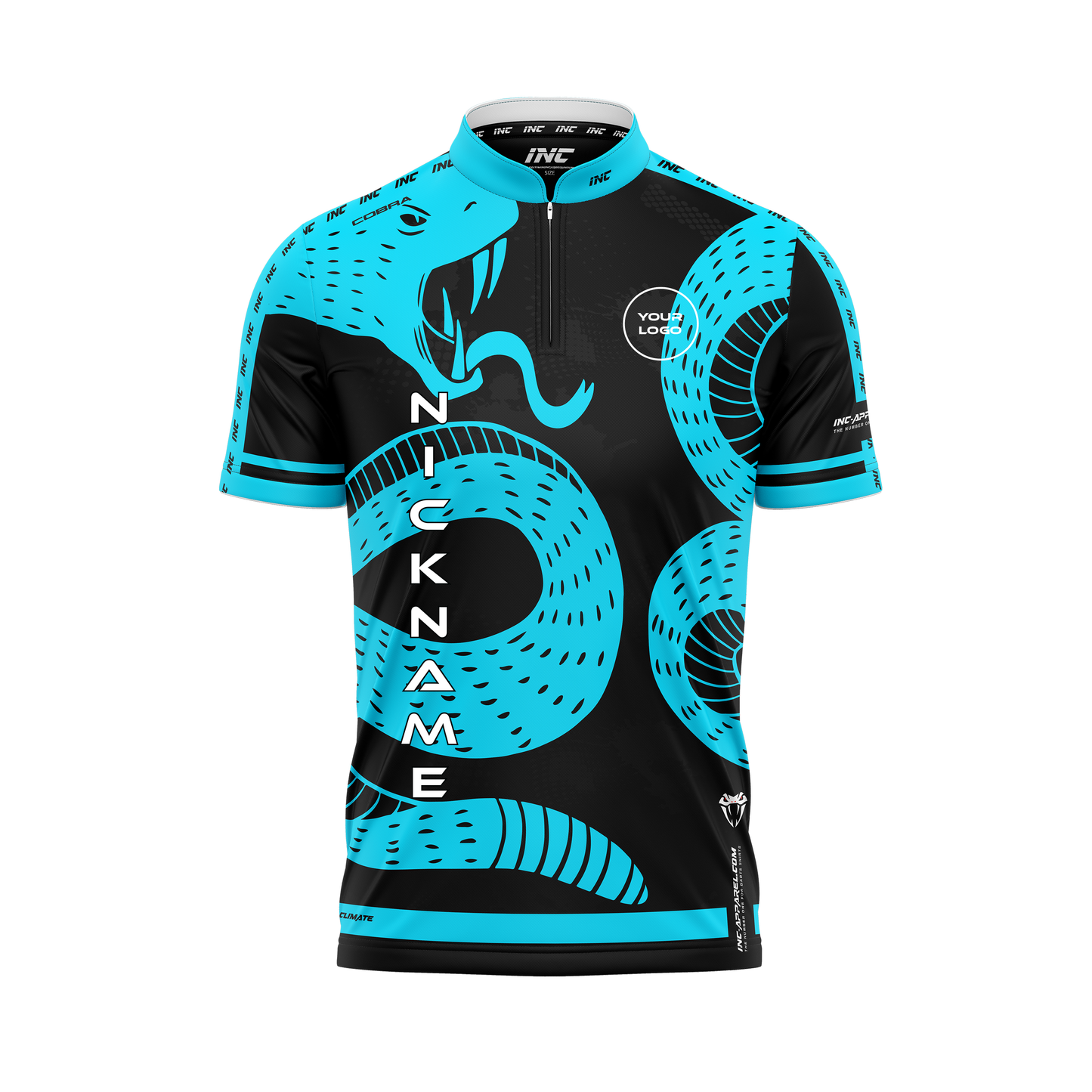 Cobra Naja Caeruleus Pro1 Darts Shirt – Front View | INC-APPAREL