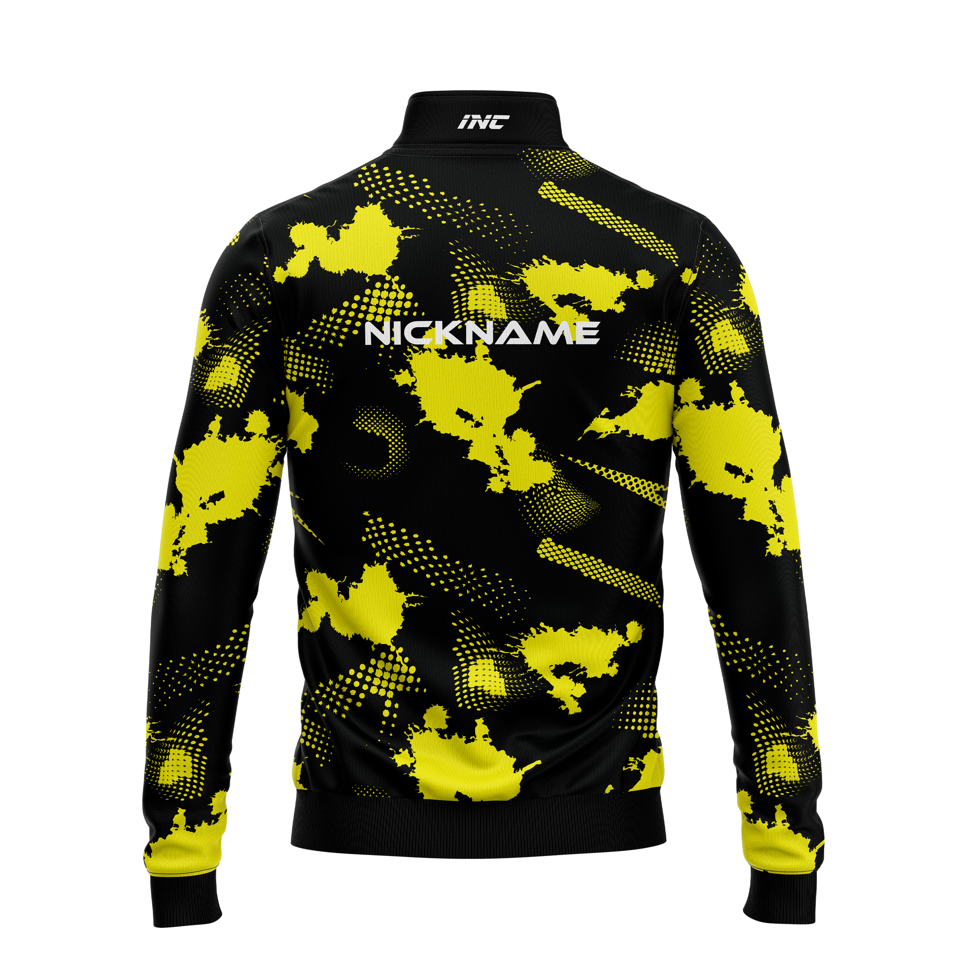 Cobra Naja Nigricollis Quarter Zip Darts Midlayer – Back View | INC-APPAREL