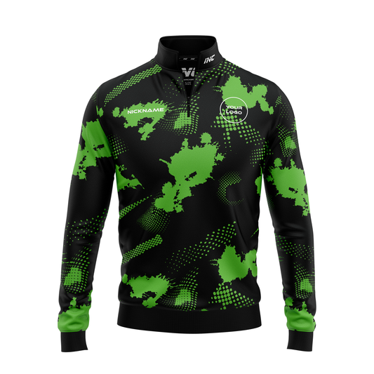 Cobra Naja Sumatrana Quarter Zip Darts Midlayer – Front View | INC-APPAREL