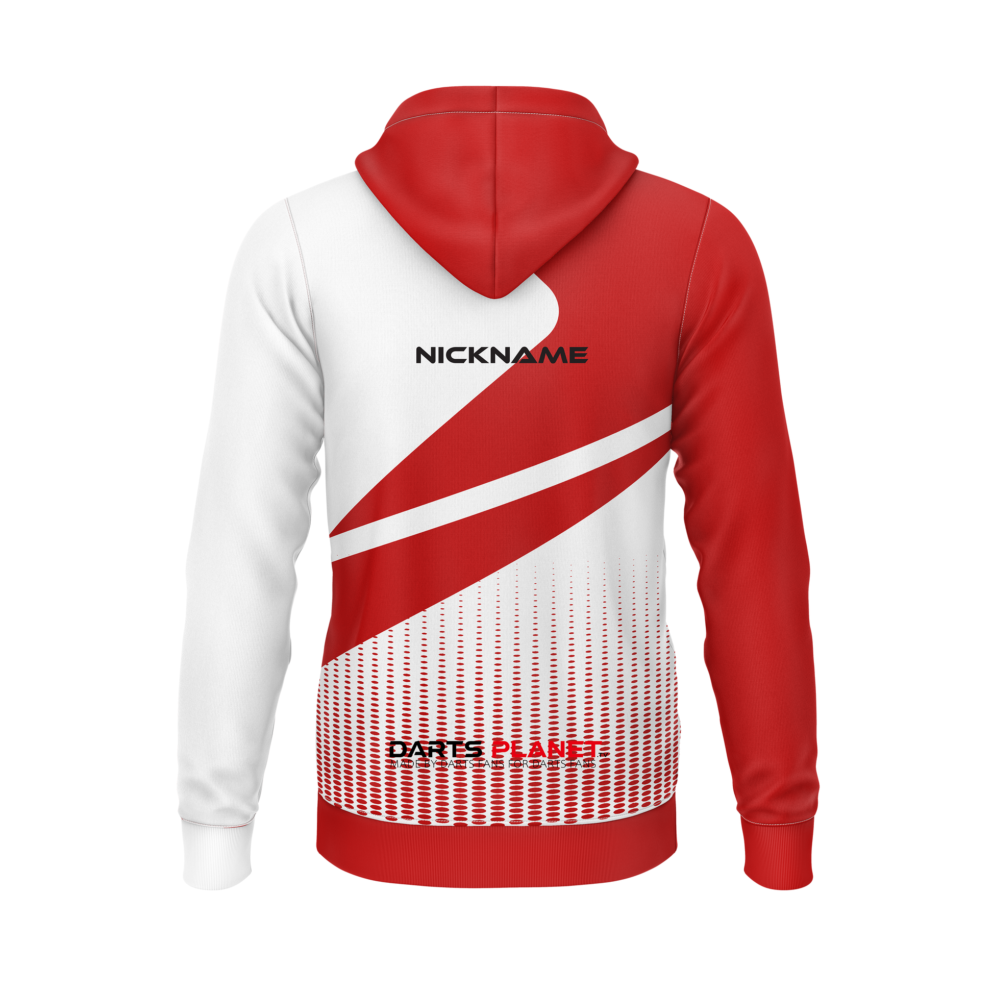 Darts Planet TV Hoodie – Back View | INC-APPAREL