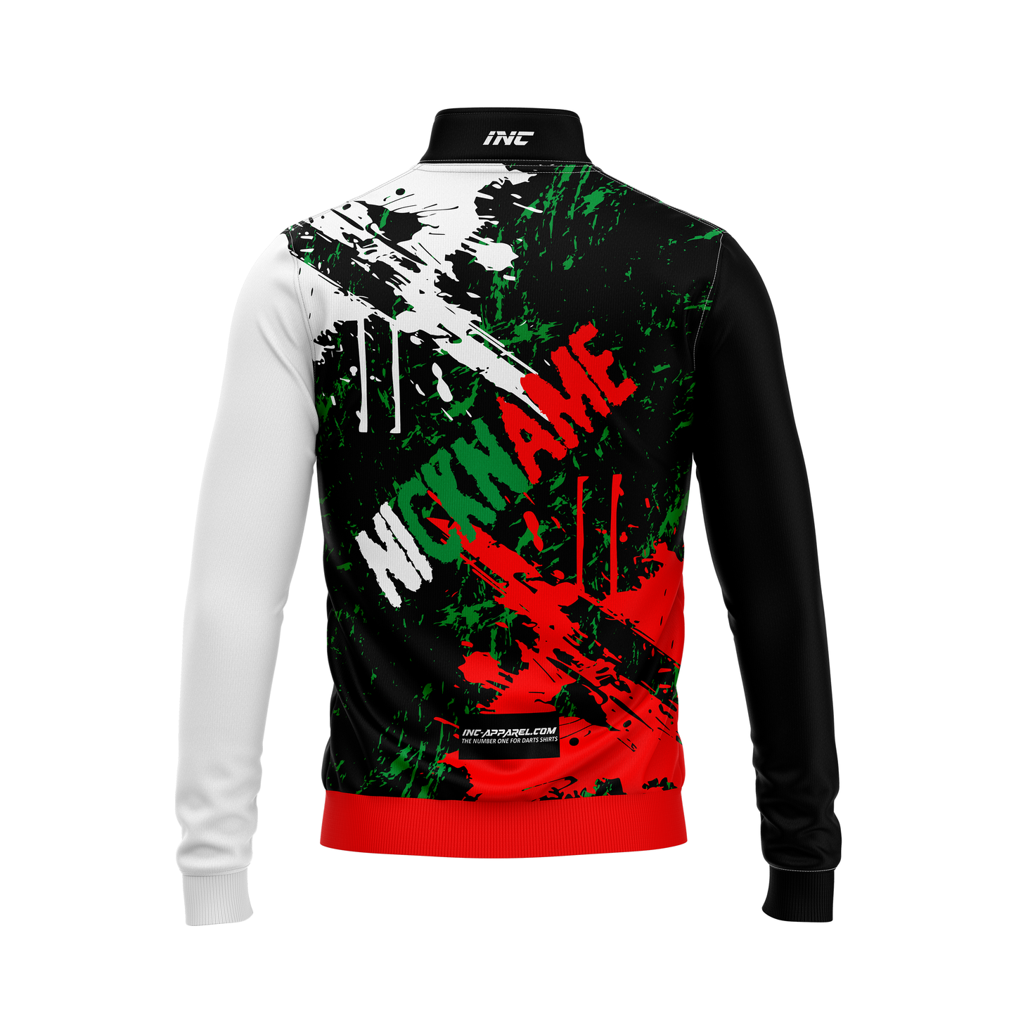 Back view of DWO Midlayer with tonal branding, built for movement and all-season play at INC-APPAREL