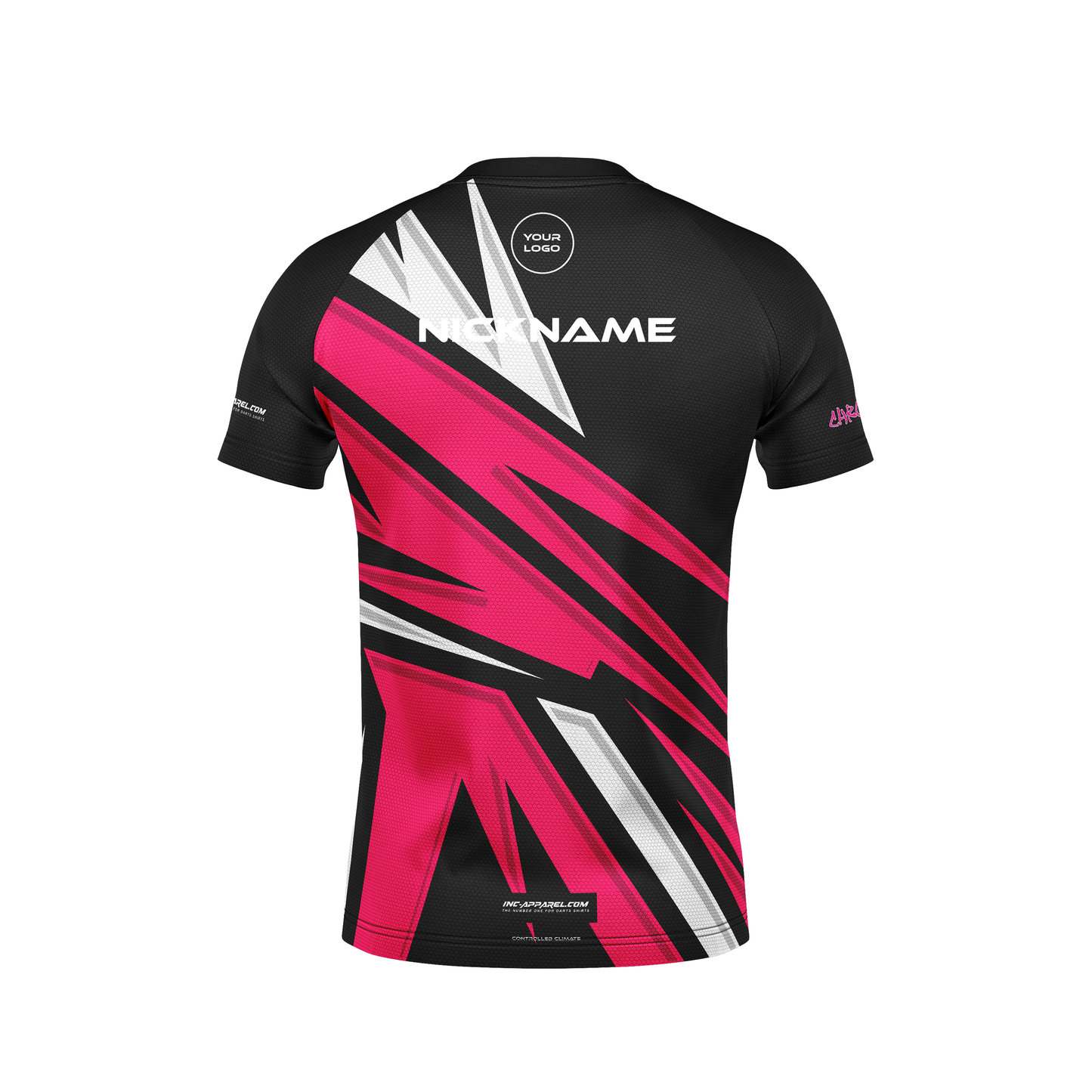 Chronic Fluctus Darts Training Tee – Back View | INC-APPAREL