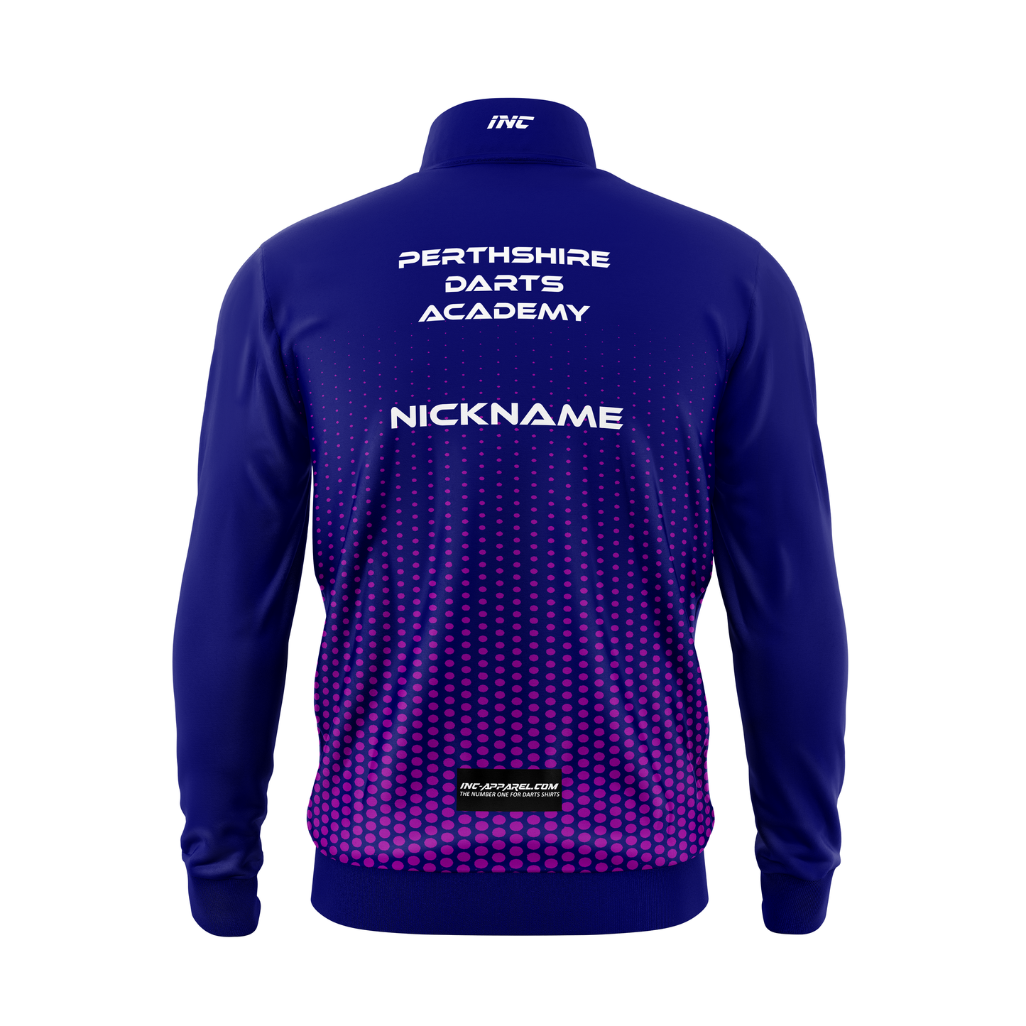 JDC Perthshire Darts Academy Tournament Jacket – Back View | INC-APPAREL