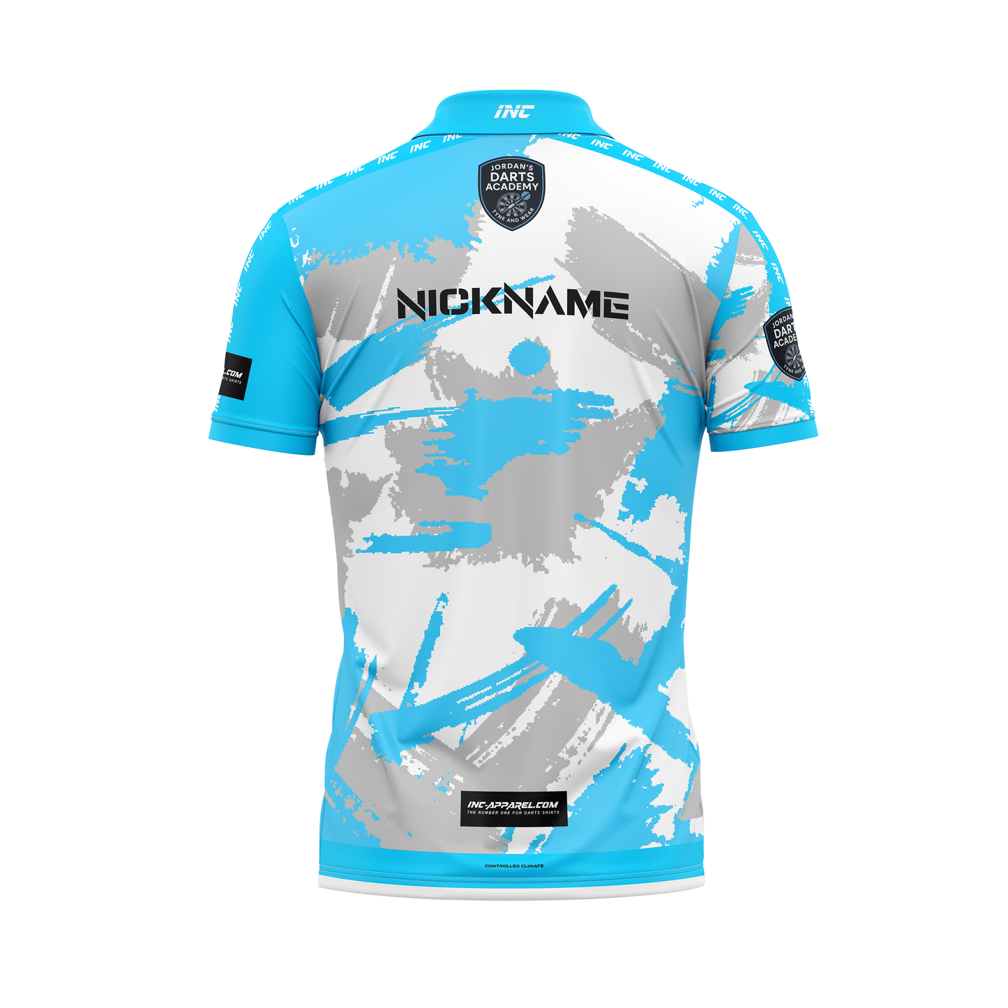 Jordan's Darts Academy Shirt – Back View | INC-APPAREL