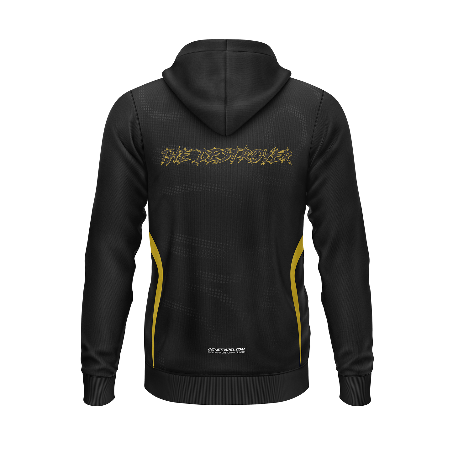 Kyle "The Destroyer" Davidson Darts Hoodie – Back View Featuring Custom Graphic and Performance Fit | INC-APPAREL