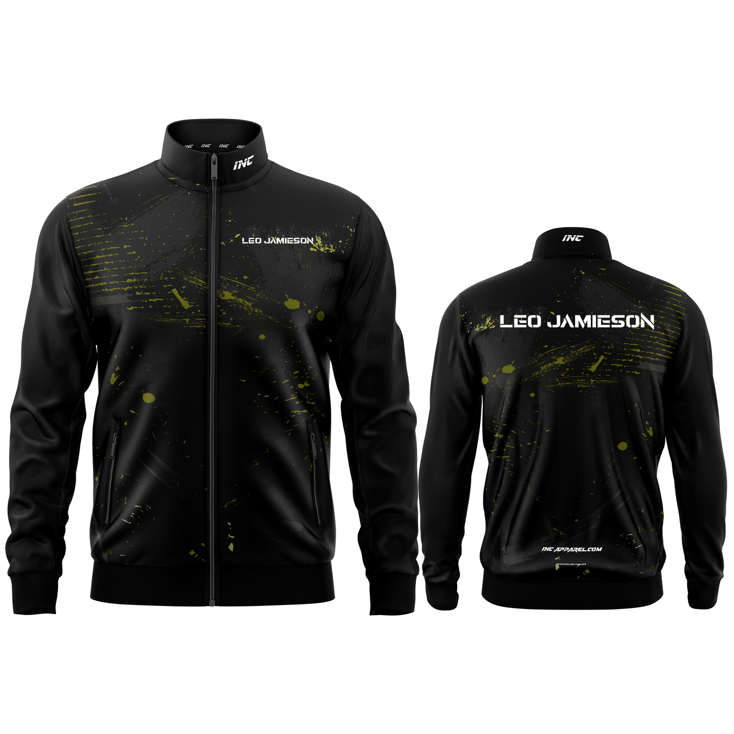 Leo Jamieson Tournament Jacket from INC-APPAREL – professional darts tournament jacket with official Leo Jamieson branding.