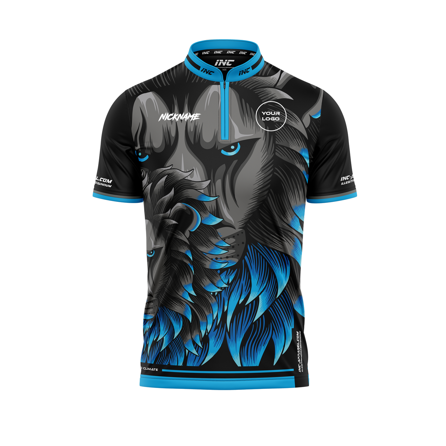 Front view of the Leonis Grex Pro1 Darts Shirt INC-APPAREL