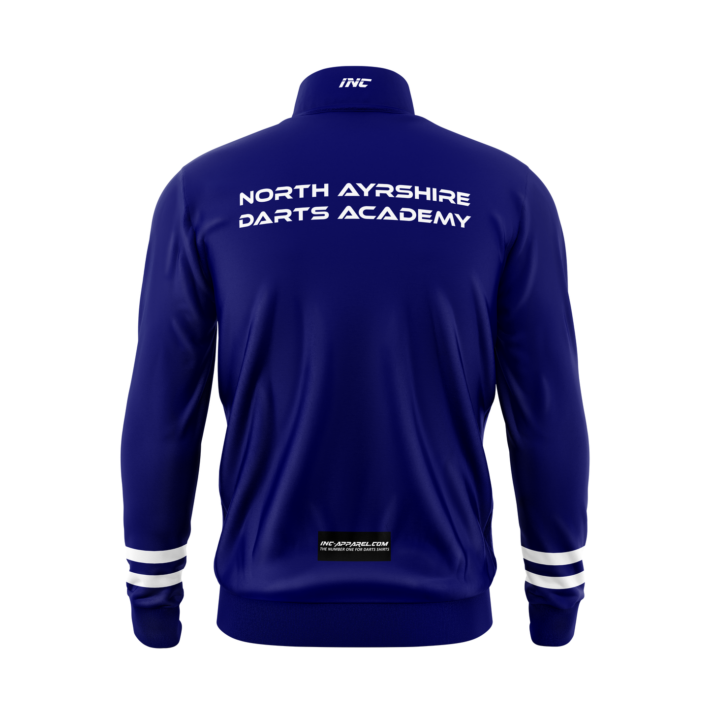 North Ayrshire Darts Academy Tournament Jacket – Back View | INC-APPAREL