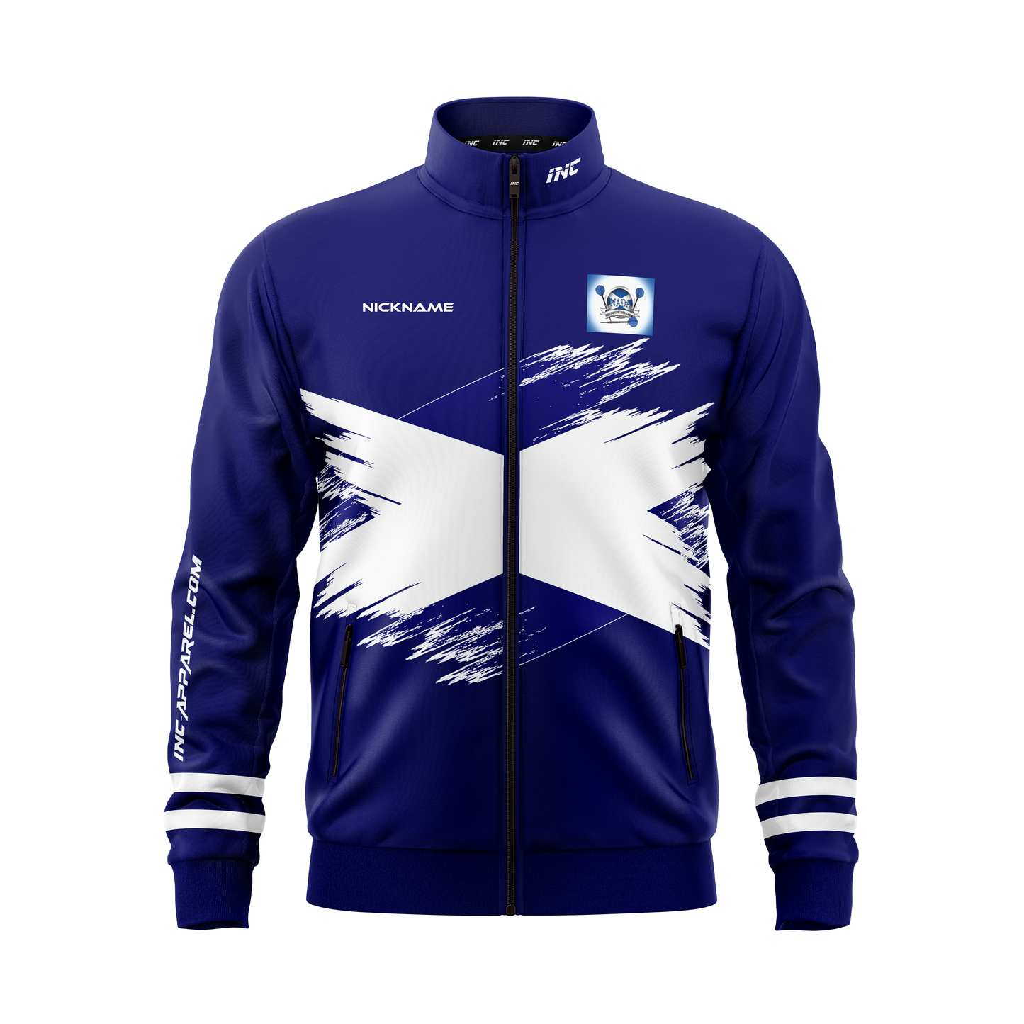 North Ayrshire Darts Academy Tournament Jacket – Front View | INC-APPAREL