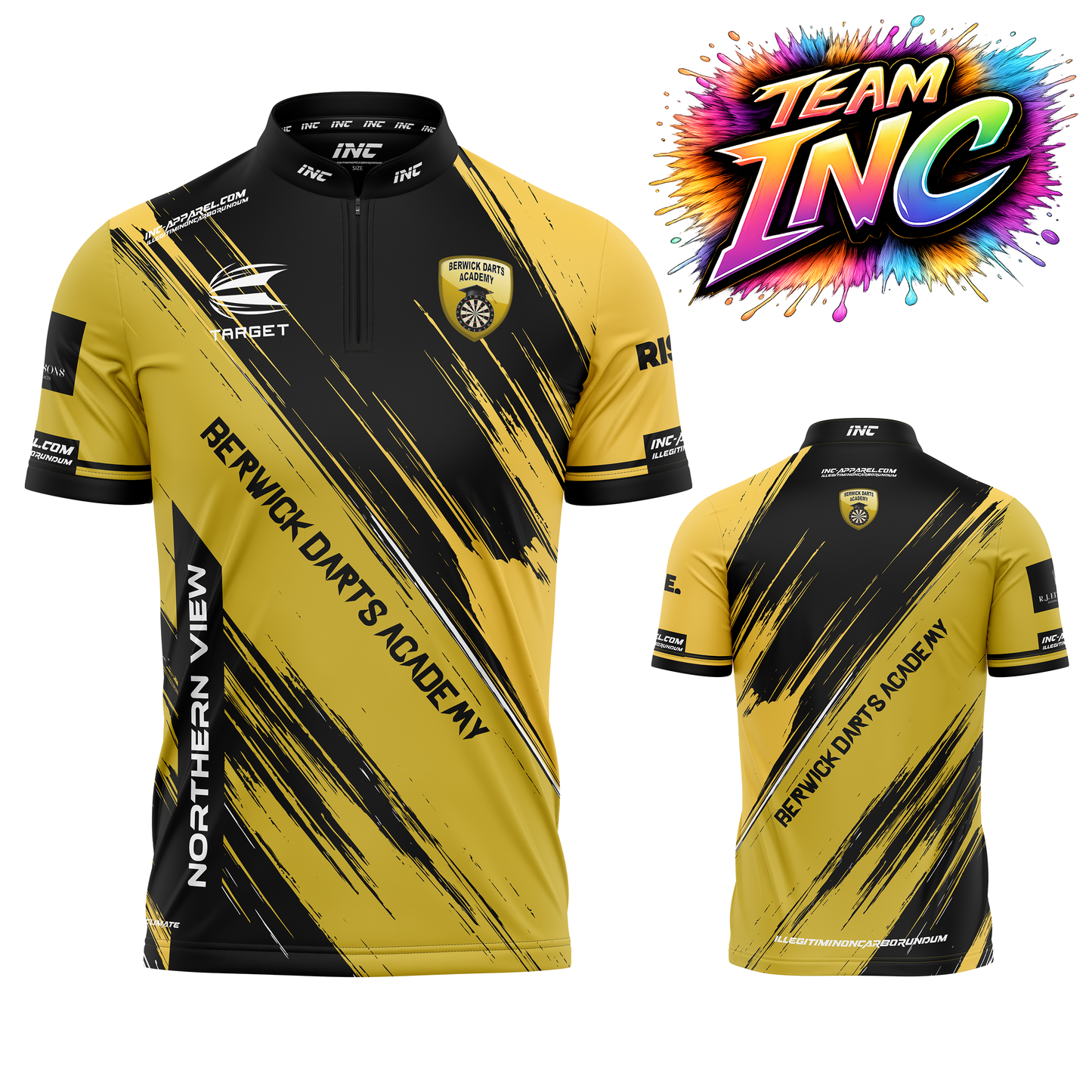 Official Berwick Darts Academy darts shirt from INC-APPAREL