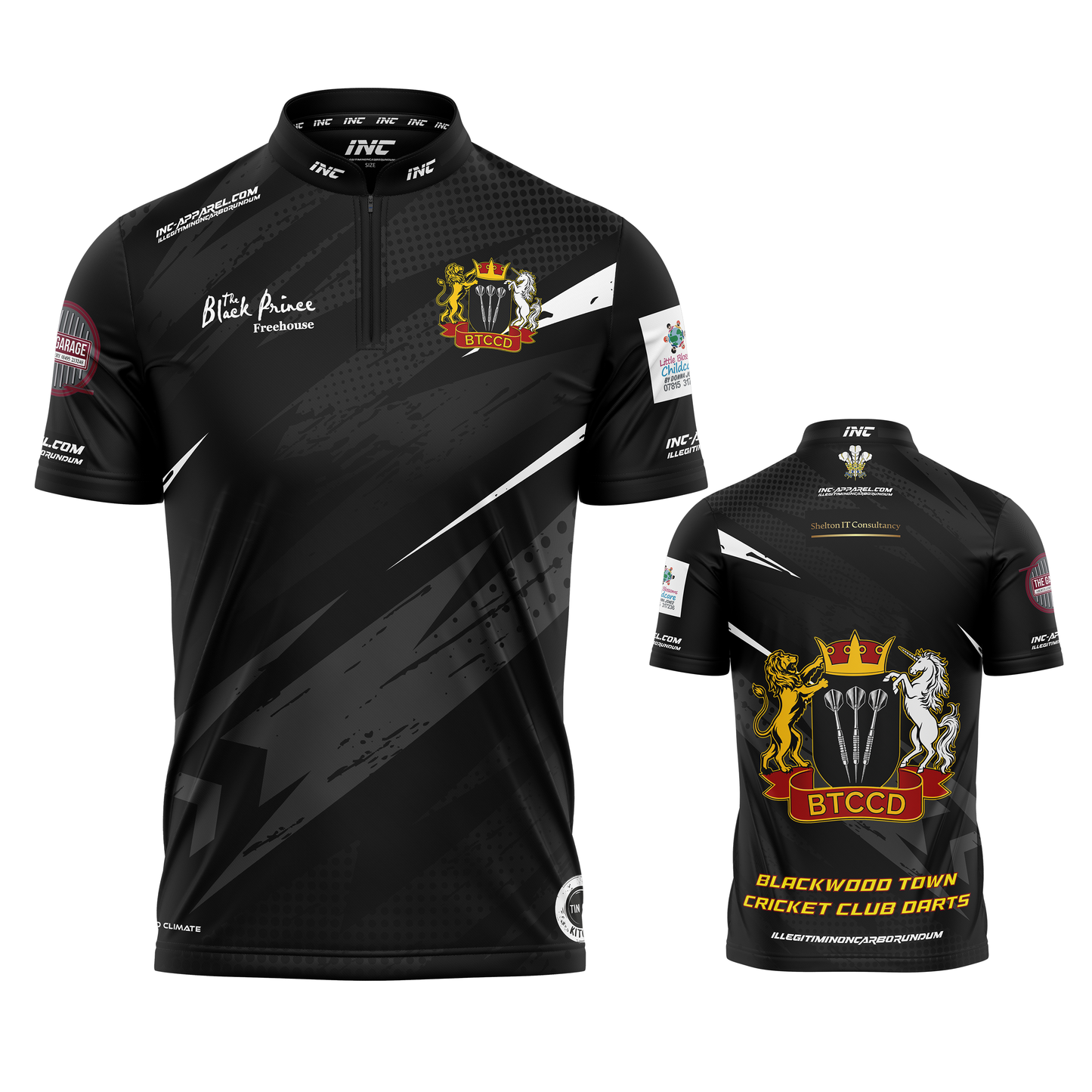 Official Blackwood Town Cricket Club Darts Shirt by INC-APPAREL