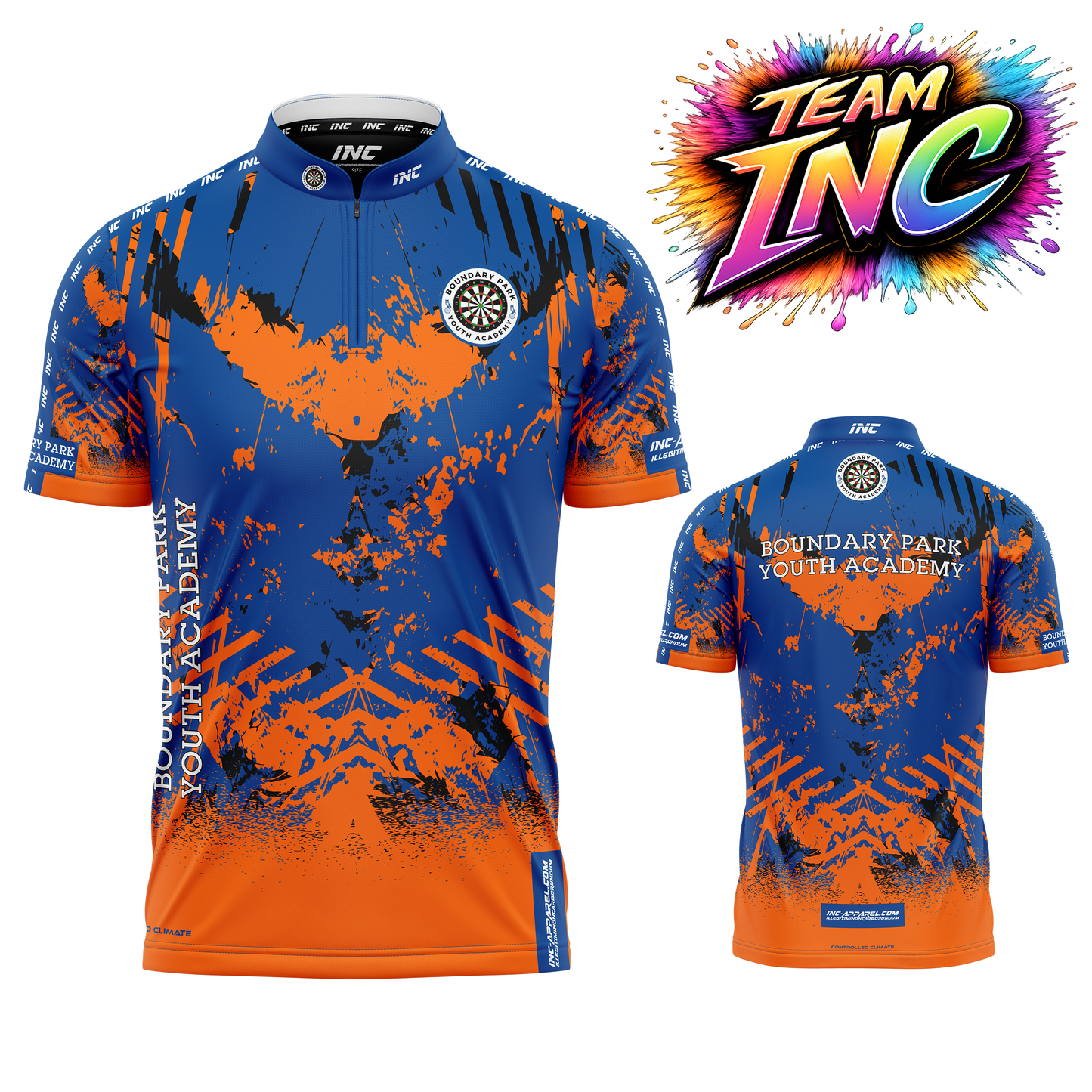 Official Boundary Park Youth Darts Academy darts shirt from INC-APPAREL