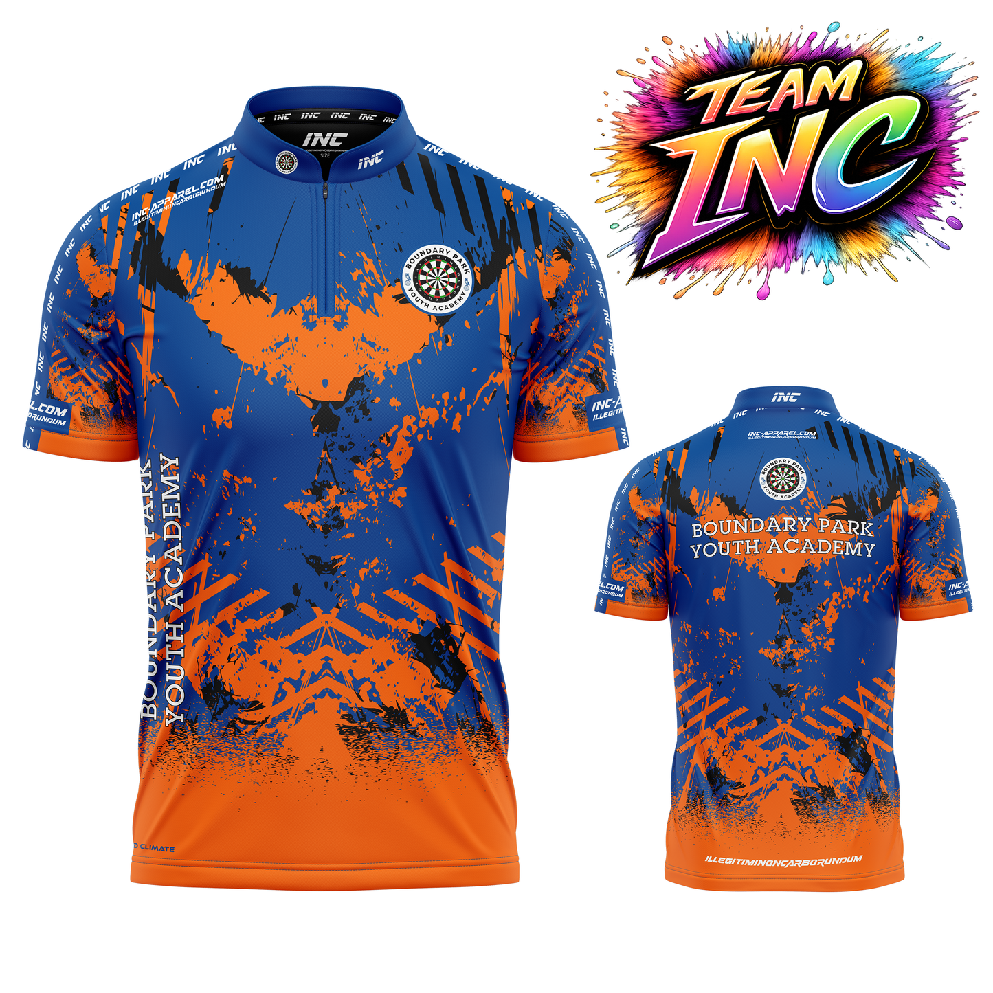 Official Boundary Park Youth Darts Academy darts shirt from INC-APPAREL