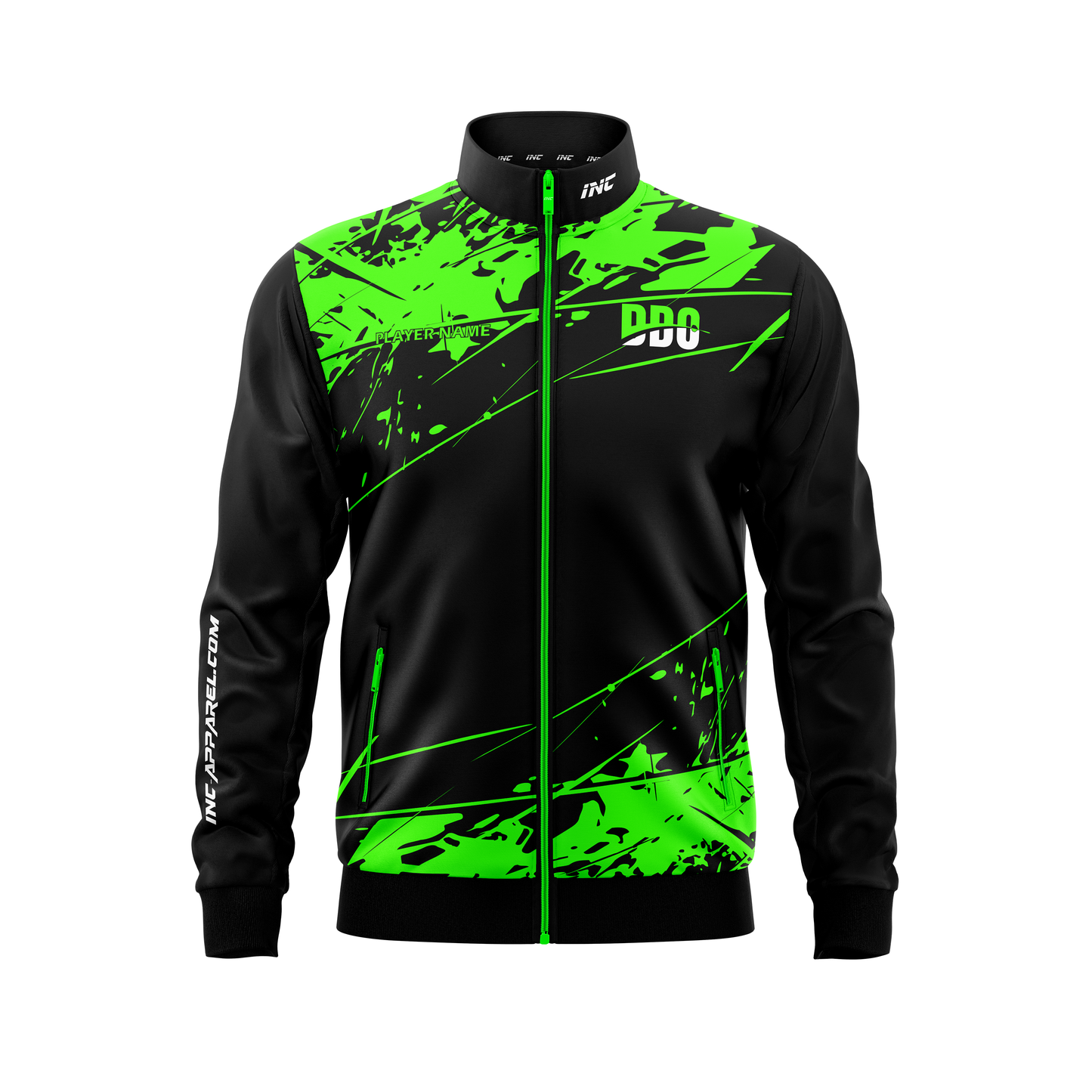Front view of the Official Deaf Darts Organisation Tournament Jacket - INC-APPAREL