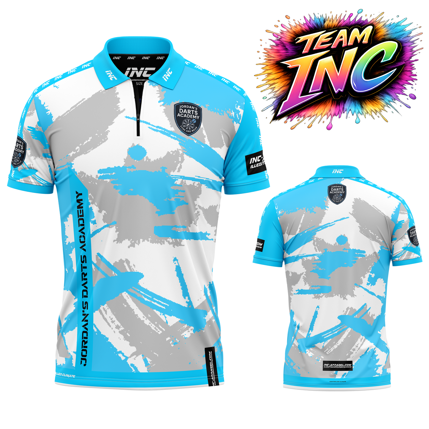 Official Jordan’s Darts Academy darts shirt from INC-APPAREL