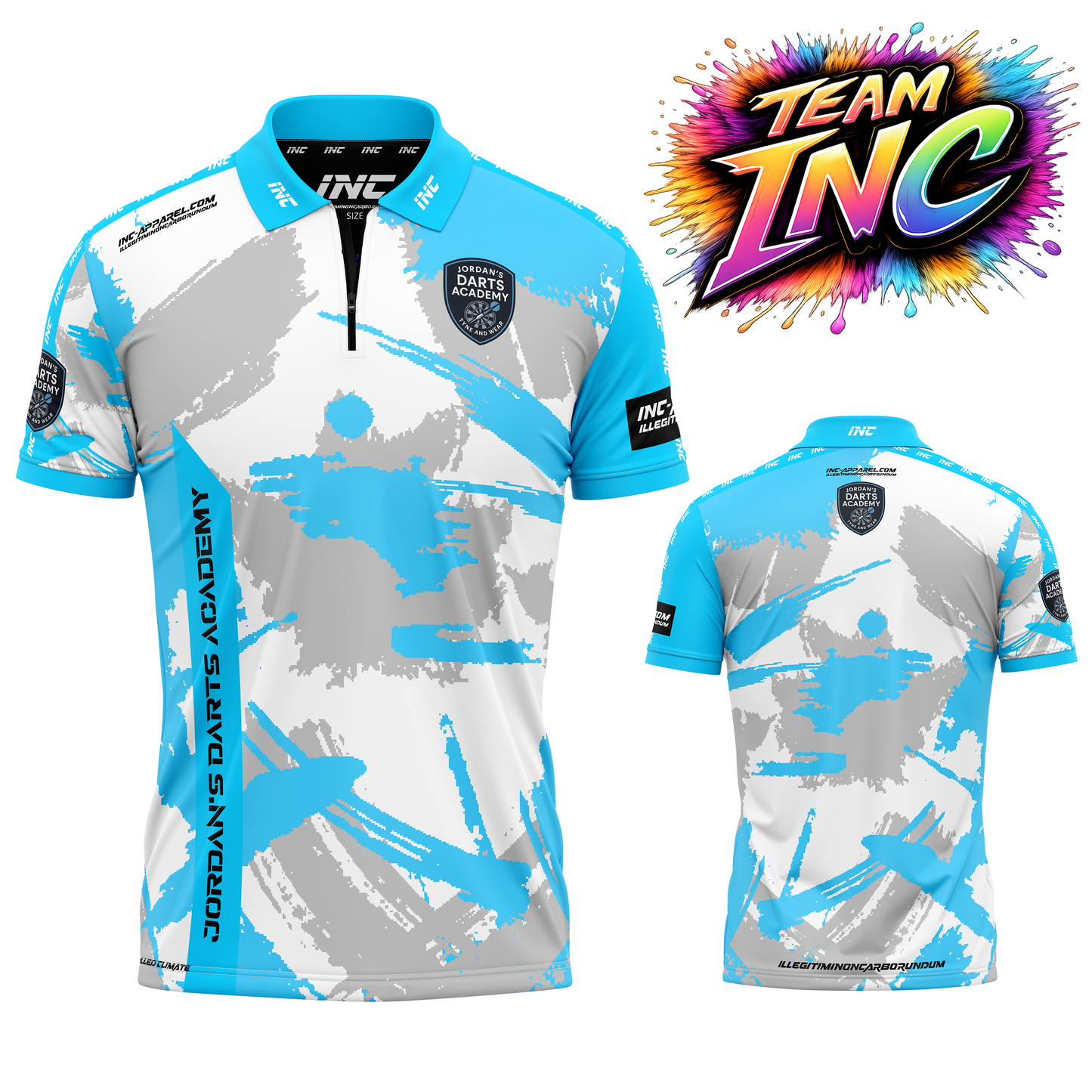 Official Jordan’s Darts Academy darts shirt from INC-APPAREL
