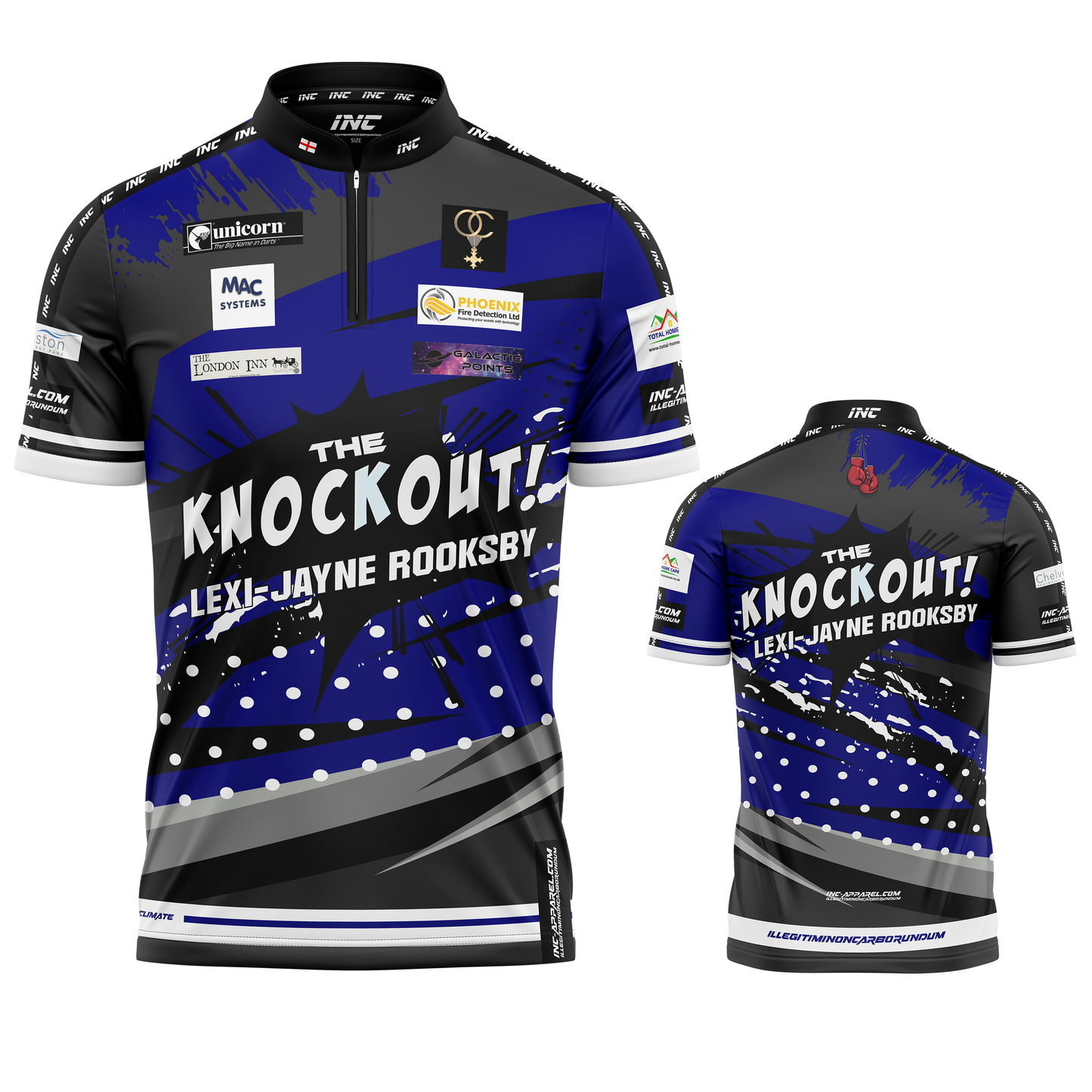 Official Lexi Jayne Rooksby Darts Shirt from INC-APPAREL – performance darts shirt with signature Lexi Jayne Rooksby design.